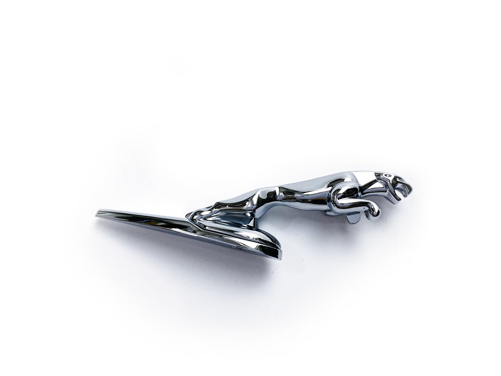 Jaguar Chrome Sliver Hood Ornament Badge Car Leaping Emblem C2Z12493 Italiaspares