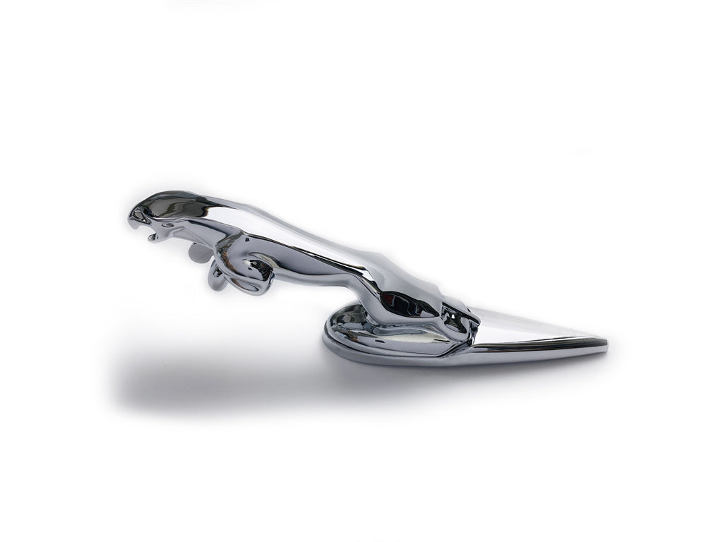 Jaguar Chrome Sliver Hood Ornament Badge Car Leaping Emblem C2Z12493 Italiaspares