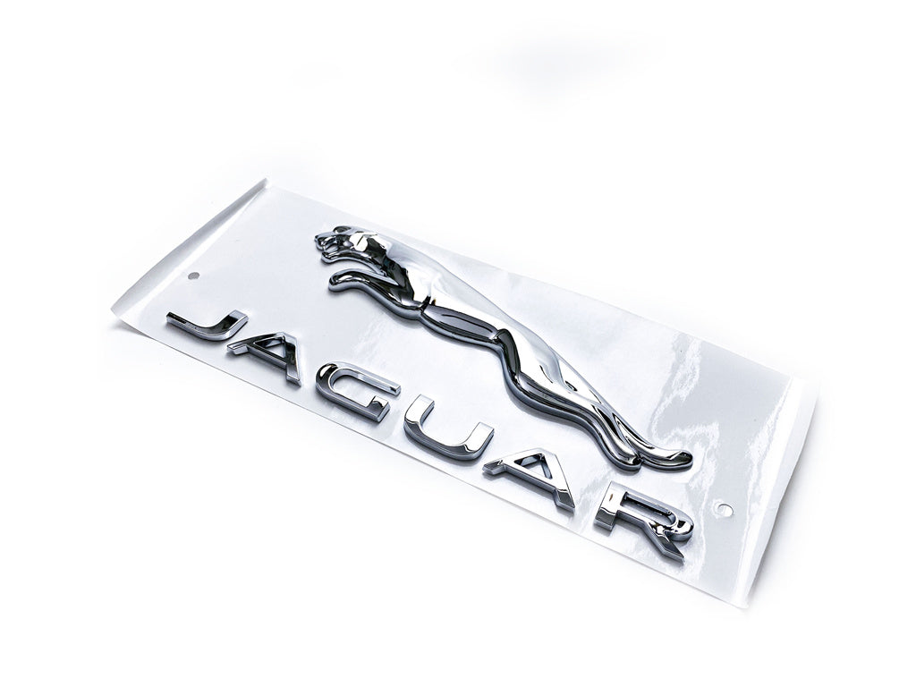 Jaguar F-TYPE F-PACE E-PACE Chrome Sliver Leaper Boot Badge T2R27585 Italiaspares