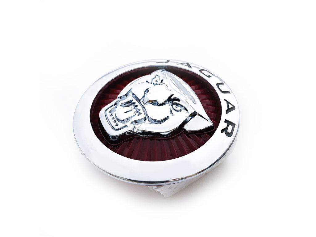 Jaguar Chrome & Red Growler Radiator Grille Badge Logo Nameplate Emblem C2Z31123 Italiaspares