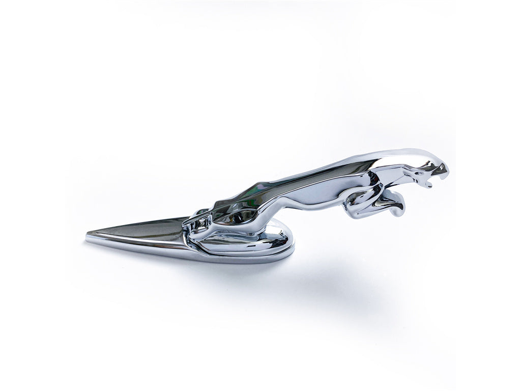 Jaguar Chrome Sliver Hood Ornament Badge Car Leaping Emblem C2Z12493 Italiaspares