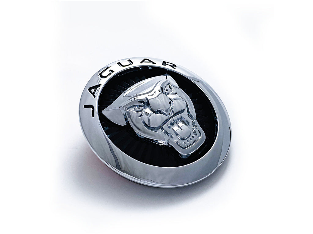 Jaguar Chrome & Black Growler Radiator Grille Badge Logo Nameplate Emblem T2R6934 Italiaspares