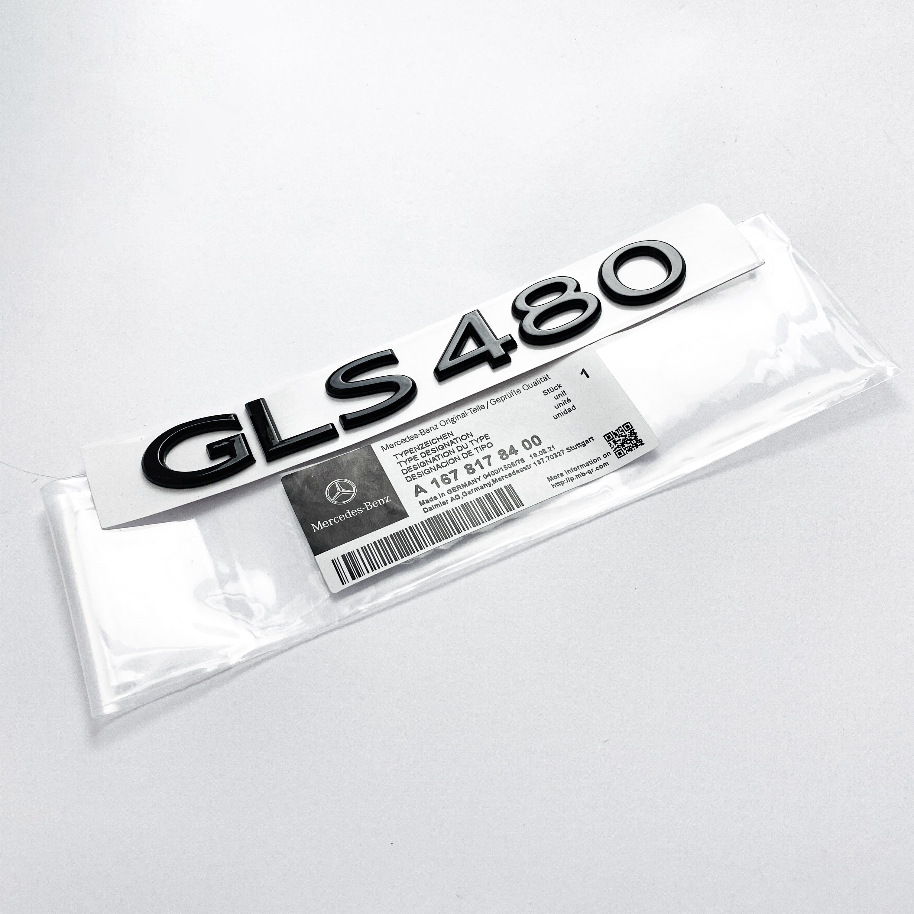 Mercedes-Benz Gloss Black "GLS63" Logo Trunk Emblem Badge Italiaspares