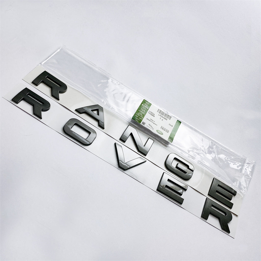 Land Rover Rear Front Hood Emblem fit "Range Rover" Sport Evoque Letter Grey Nameplate LR094559 Italiaspares