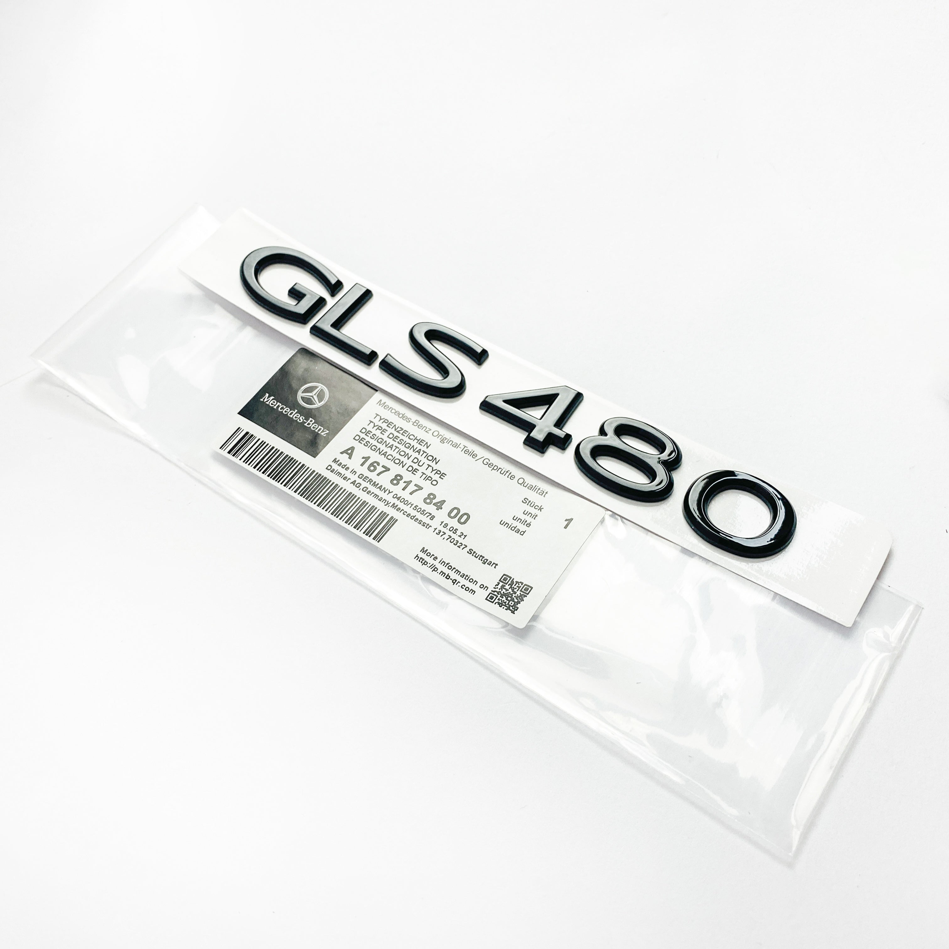 Mercedes-Benz Gloss Black "GLS63" Logo Trunk Emblem Badge Italiaspares