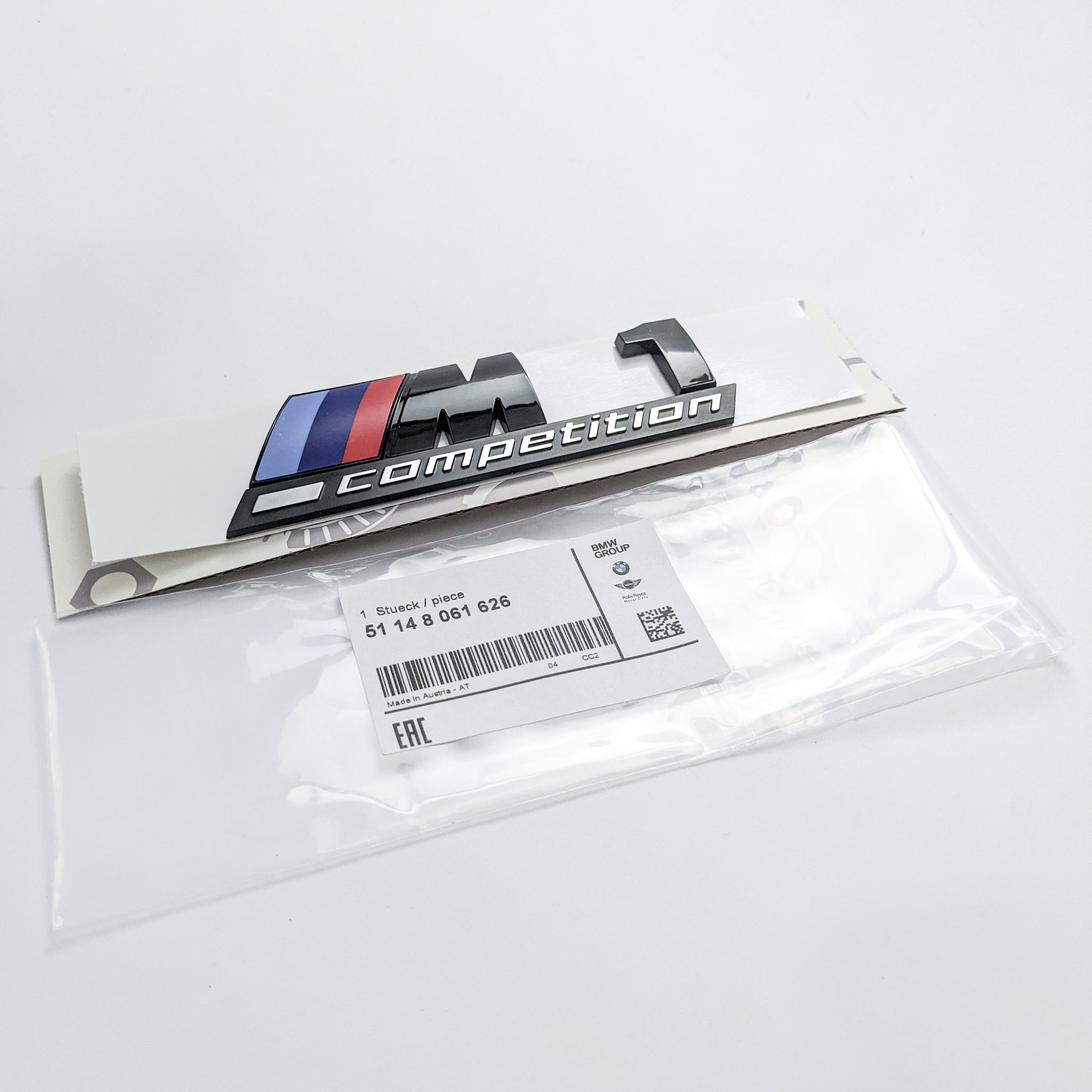 BMW 1 Series Emblem M1 COMPETITION Number Letters Rear Trunk Badge Sticker 51148061626 Italiaspares