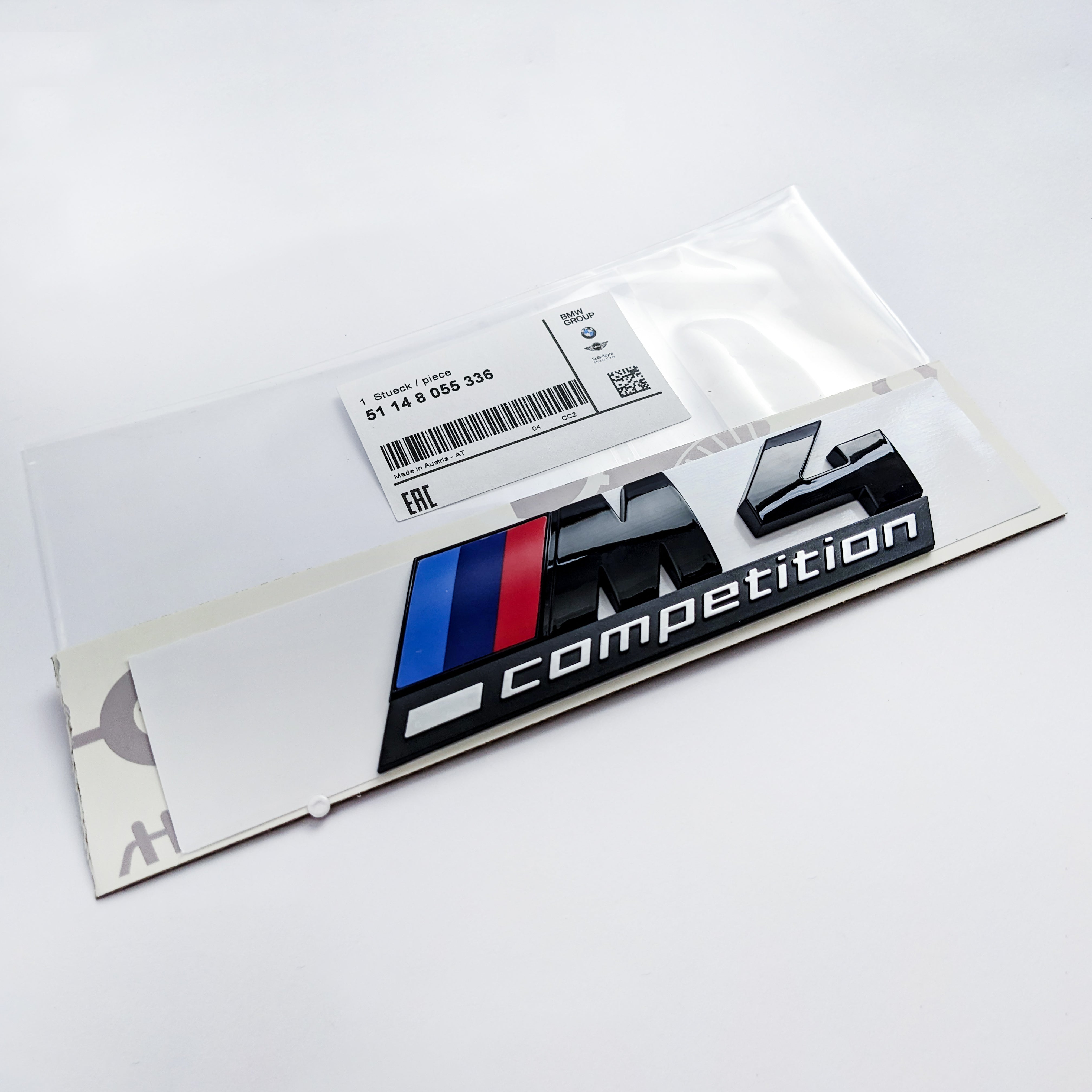 BMW 4 Series Emblem M4 COMPETITION Number Letters Rear Trunk Badge Sticker 51148055336 Italiaspares