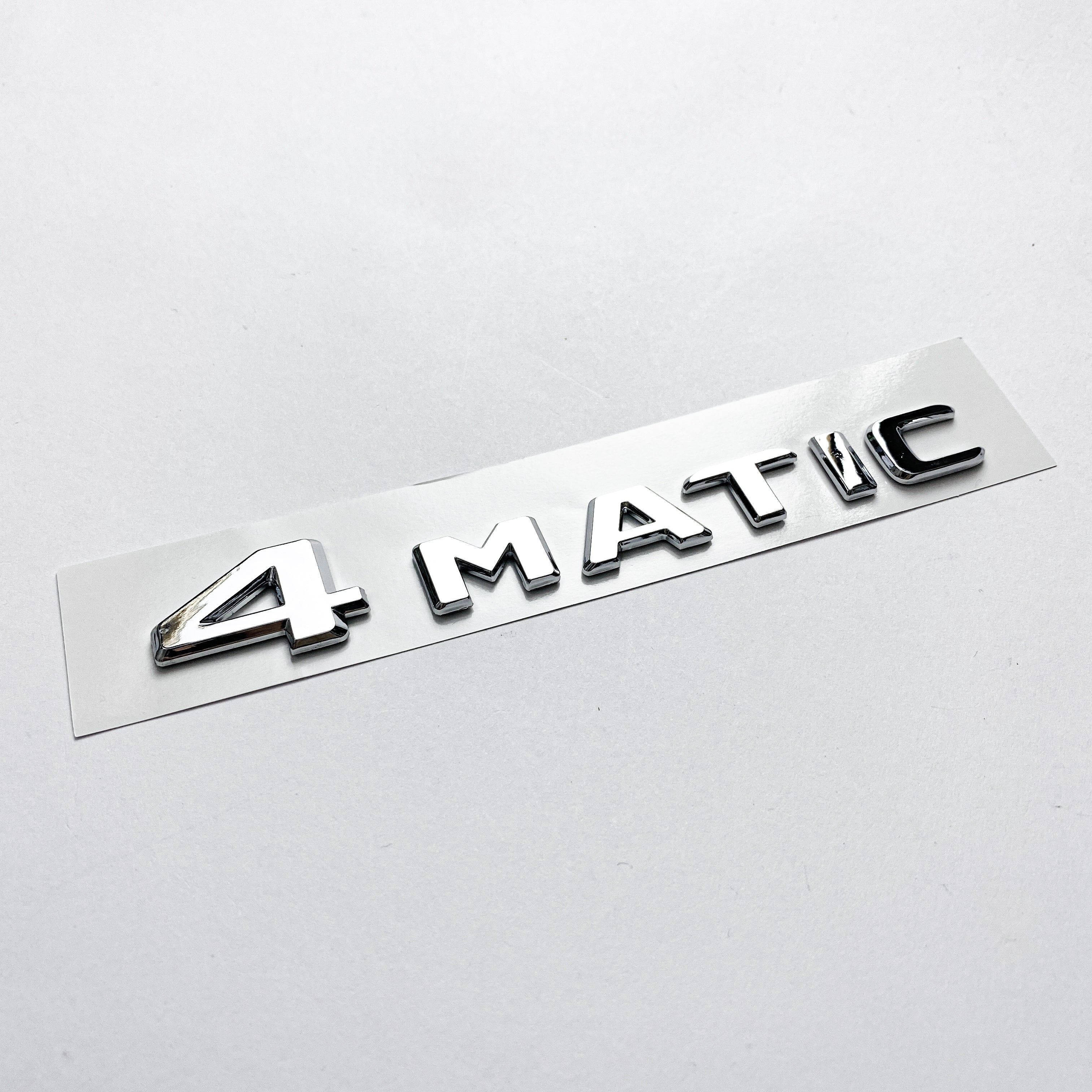 4MATIC Emblem Chrome Silver Trunk Tailgate Lid Badge AMG For Mercedes-Benz Factory