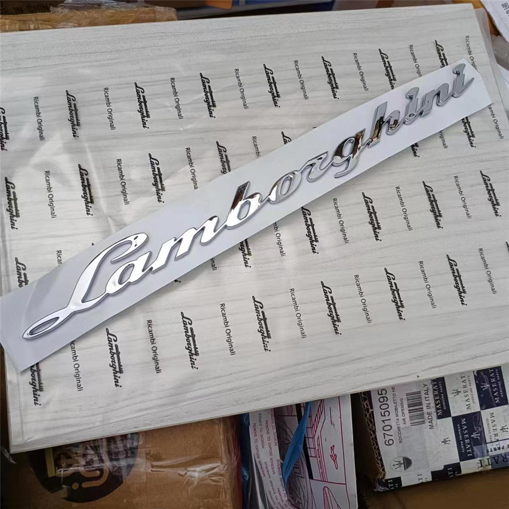 1X Lamborghini URUS Logo Script Lettering Emblem Gloss Black Badge 4ML853742 Italiaspares