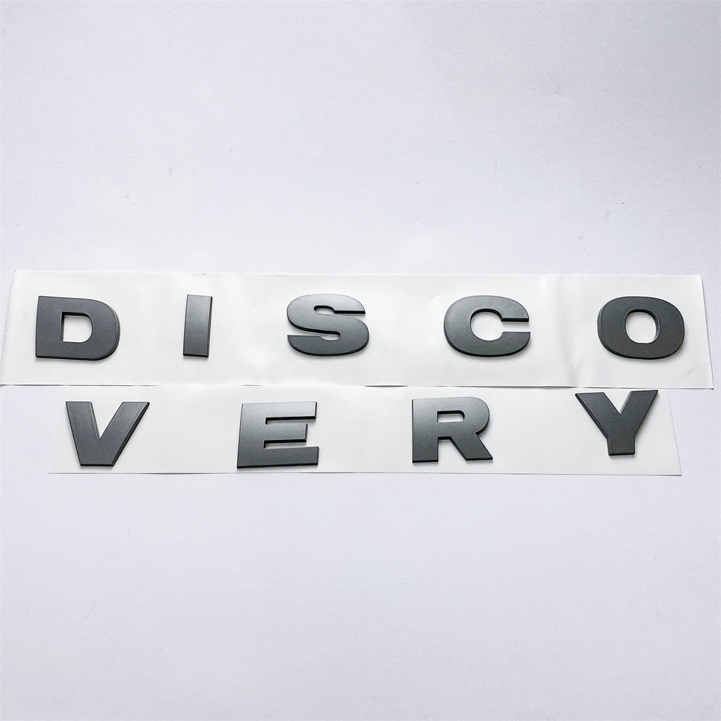 Land Rover Grey "DISCOVERY" Boot Badge Emblem LR063646 Italiaspares