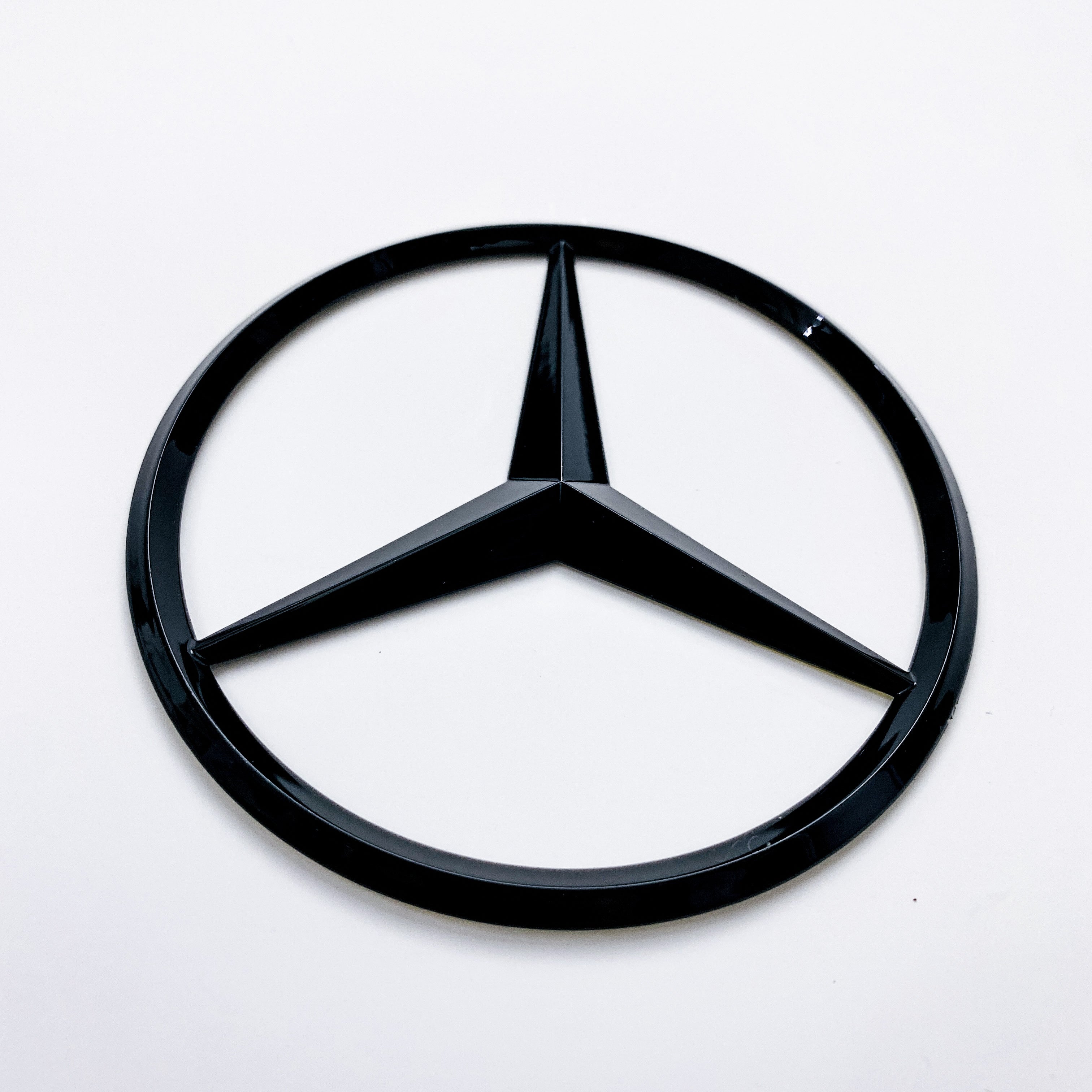 Mercedes Benz glossy Black Star Trunk Emblem Badge 90mm A1077580458 Italiaspares