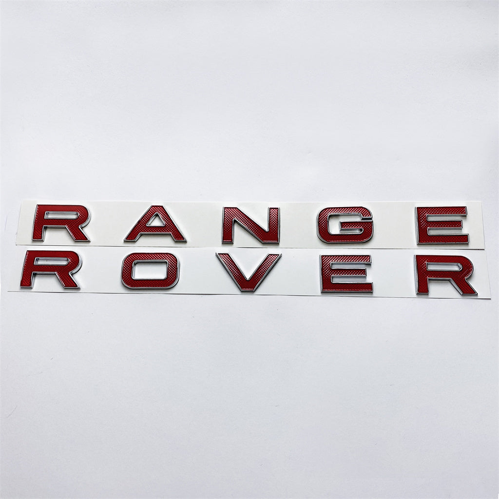 Land Rover Rear Front Hood Emblem fit "Range Rover" Sport Evoque Letter Red Nameplate LR094559 Italiaspares