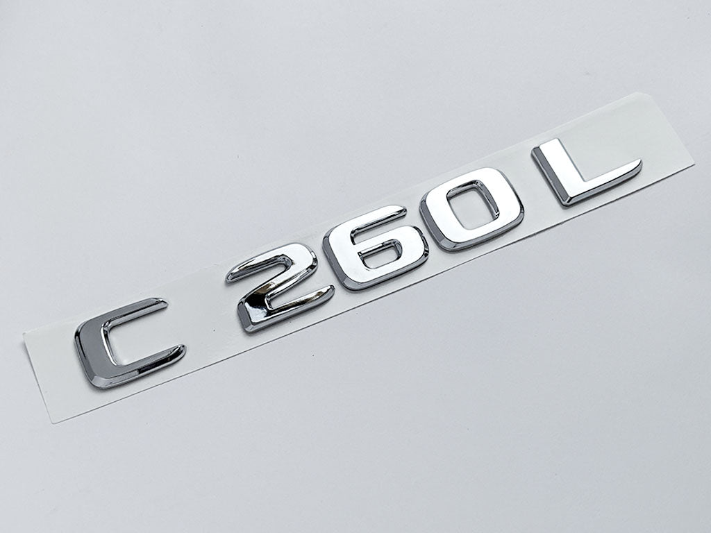 Chrome "C260L" Letter Emblem Trunk Logo Nameplate Badge For Mercedes Benz Factory