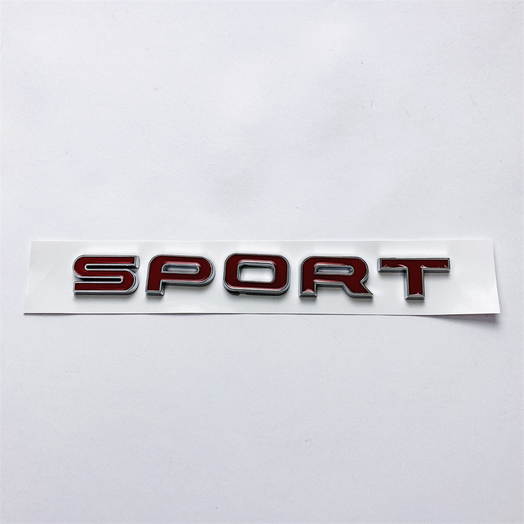 Land Rover Chrome Trimmed Red L494 Range Rover Sport "SPORT" Tailgate Badge LR091933 Italiaspares