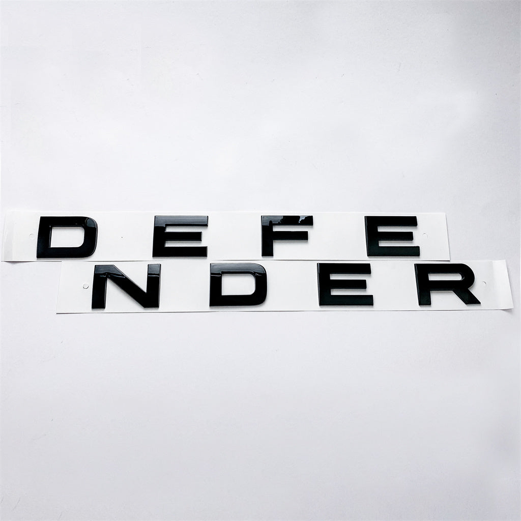 Land Rover Gloss Black "DEFENDER" Hood Lettering Emblem Badge LR084221 Italiaspares