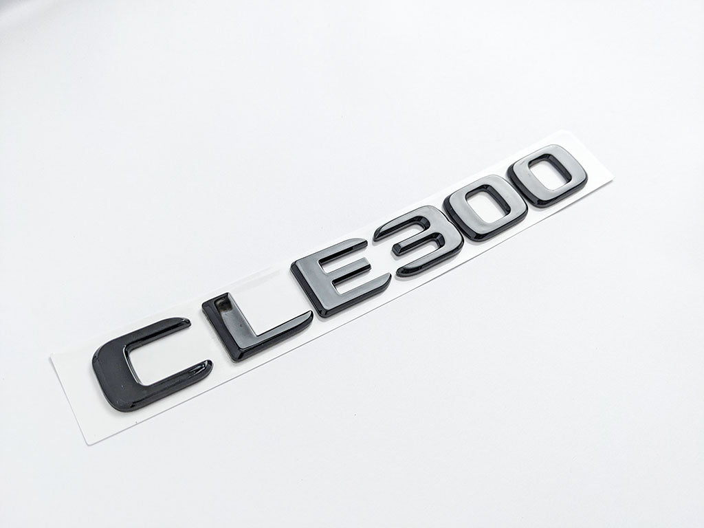 Mercedes Benz Gloss Black "CLE300" Rear Trunk Nameplate Emblem Badge Italiaspares
