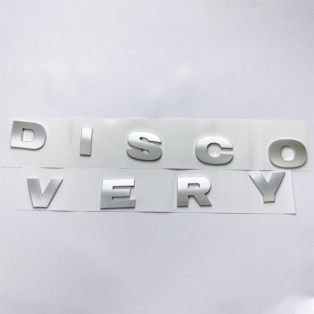 Land Rover "DISCOVERY" Chrome Sliver Boot Badge Emblem LR063646 Italiaspares