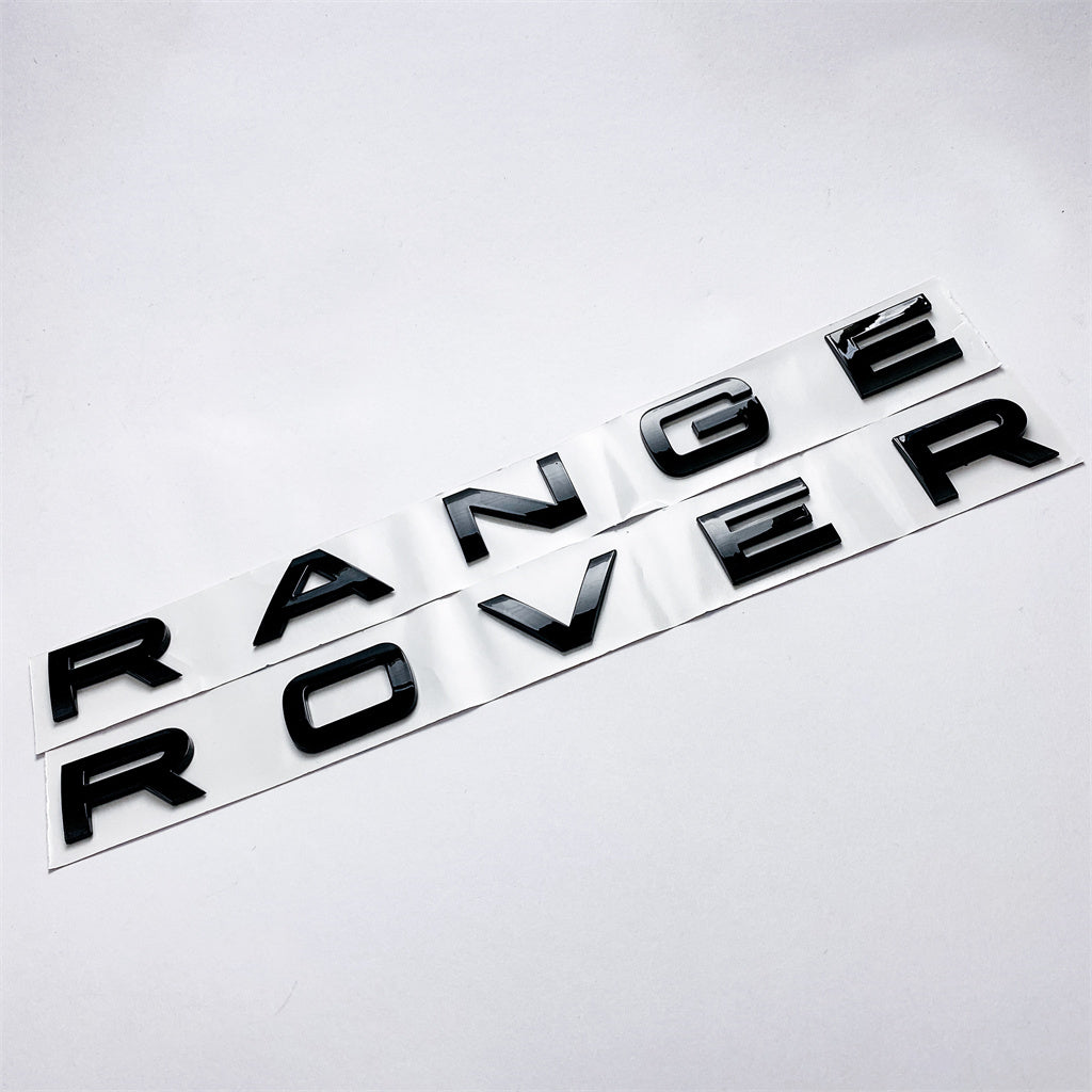 Land Rover Rear Front Hood Emblem fit "Range Rover" Sport Evoque Letter Gloss Black Nameplate LR094559 Italiaspares