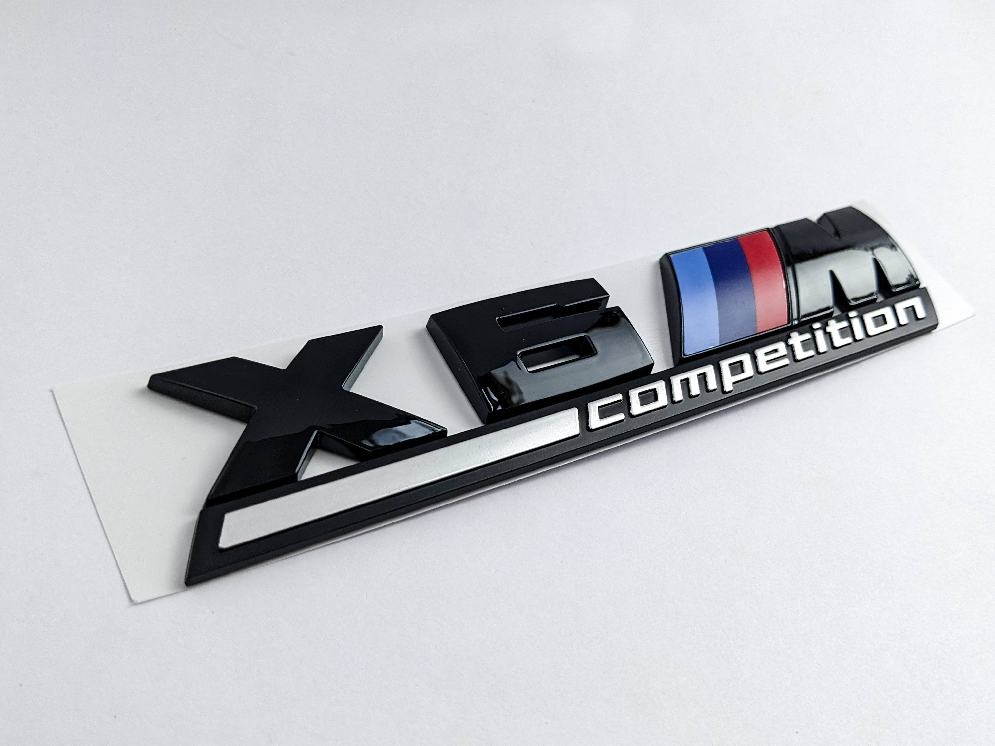 BMW X6 M Competition Tailgate Rear Black Emblem Badge Sticker 51148096413 Italiaspares