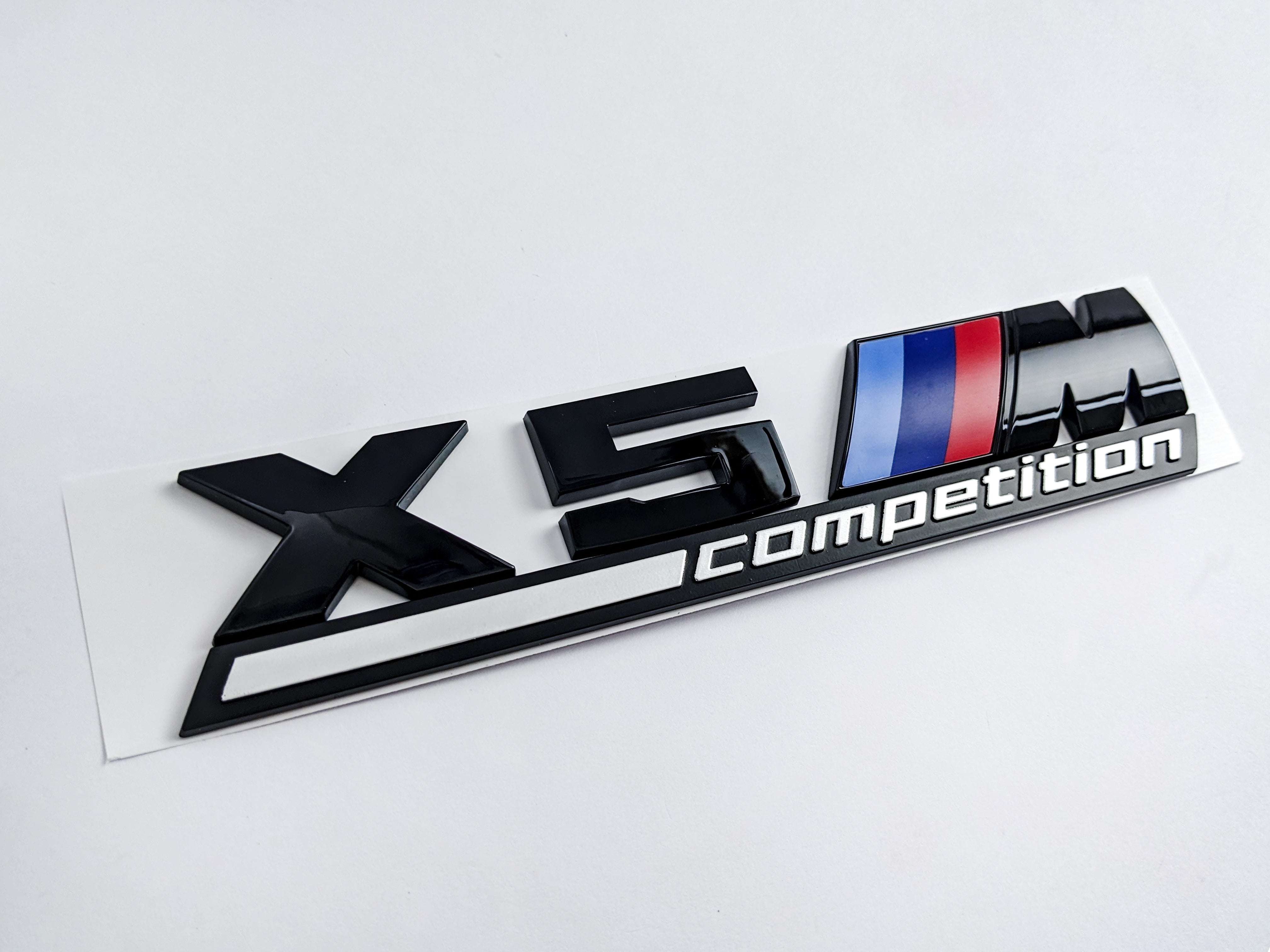 MW X5 M Competition Tailgate Rear Black Emblem Badge Sticker 51148096408 Italiaspares