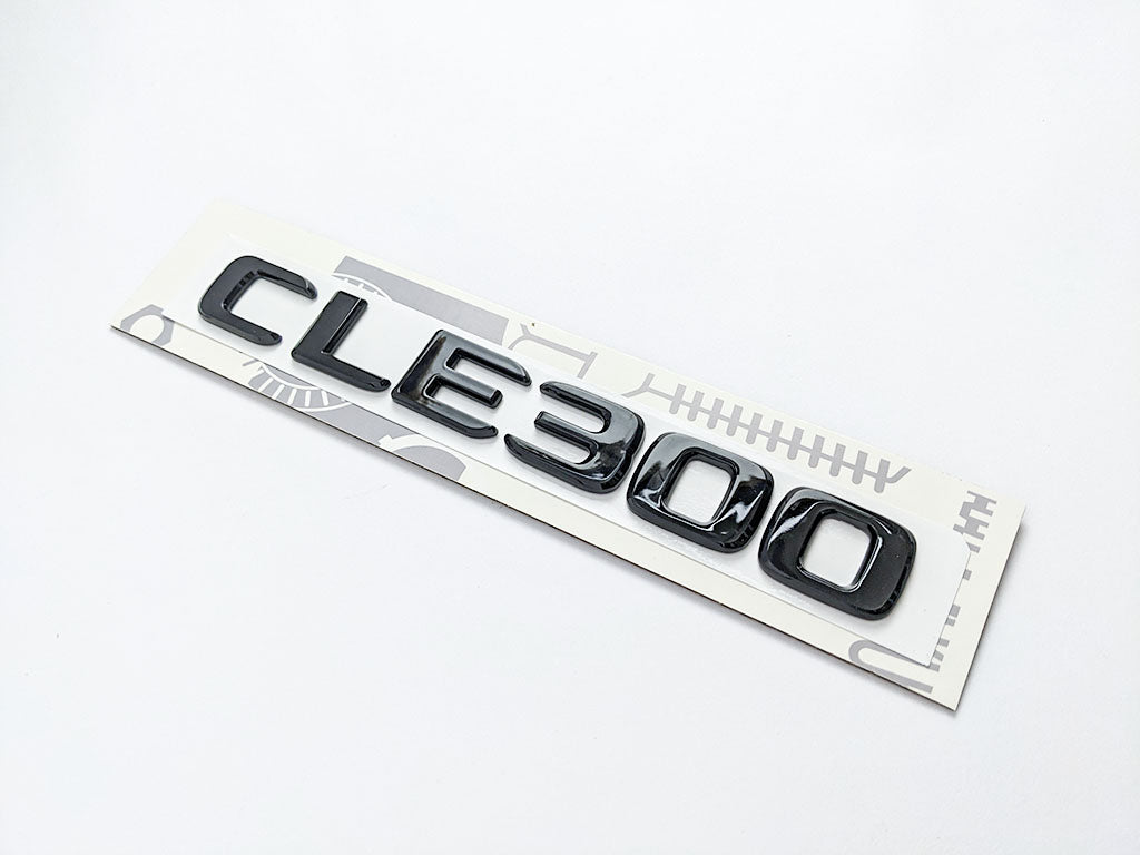 Mercedes Benz Gloss Black "CLE300" Rear Trunk Nameplate Emblem Badge Italiaspares
