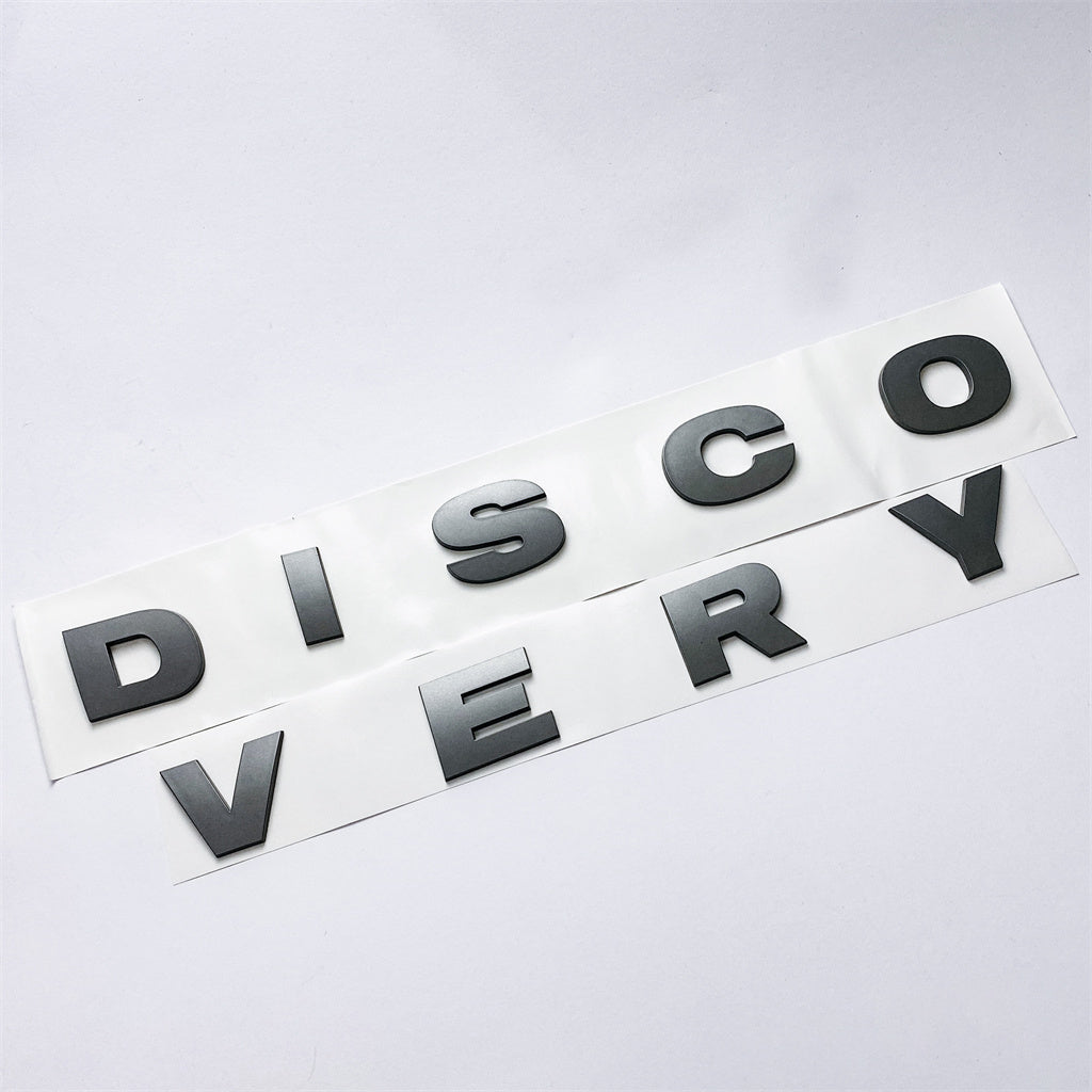 Land Rover Grey "DISCOVERY" Boot Badge Emblem LR063646 Italiaspares