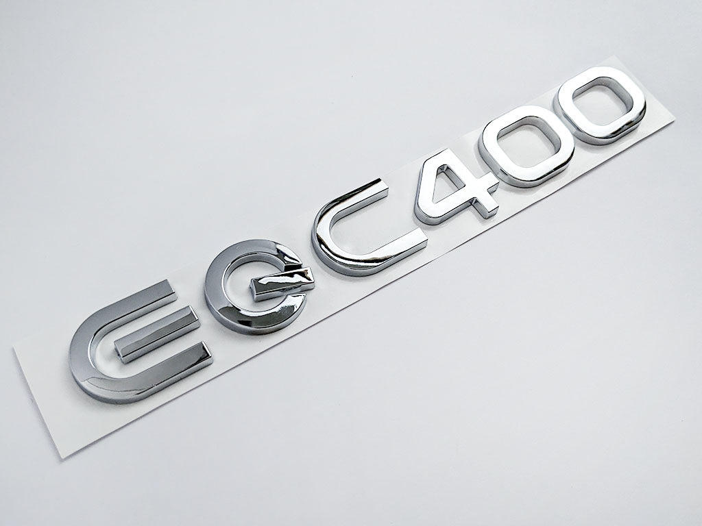 Mercedes Benz Chrome Sliver "EQC400" Rear Trunk Letter Badge Logo Italiaspares