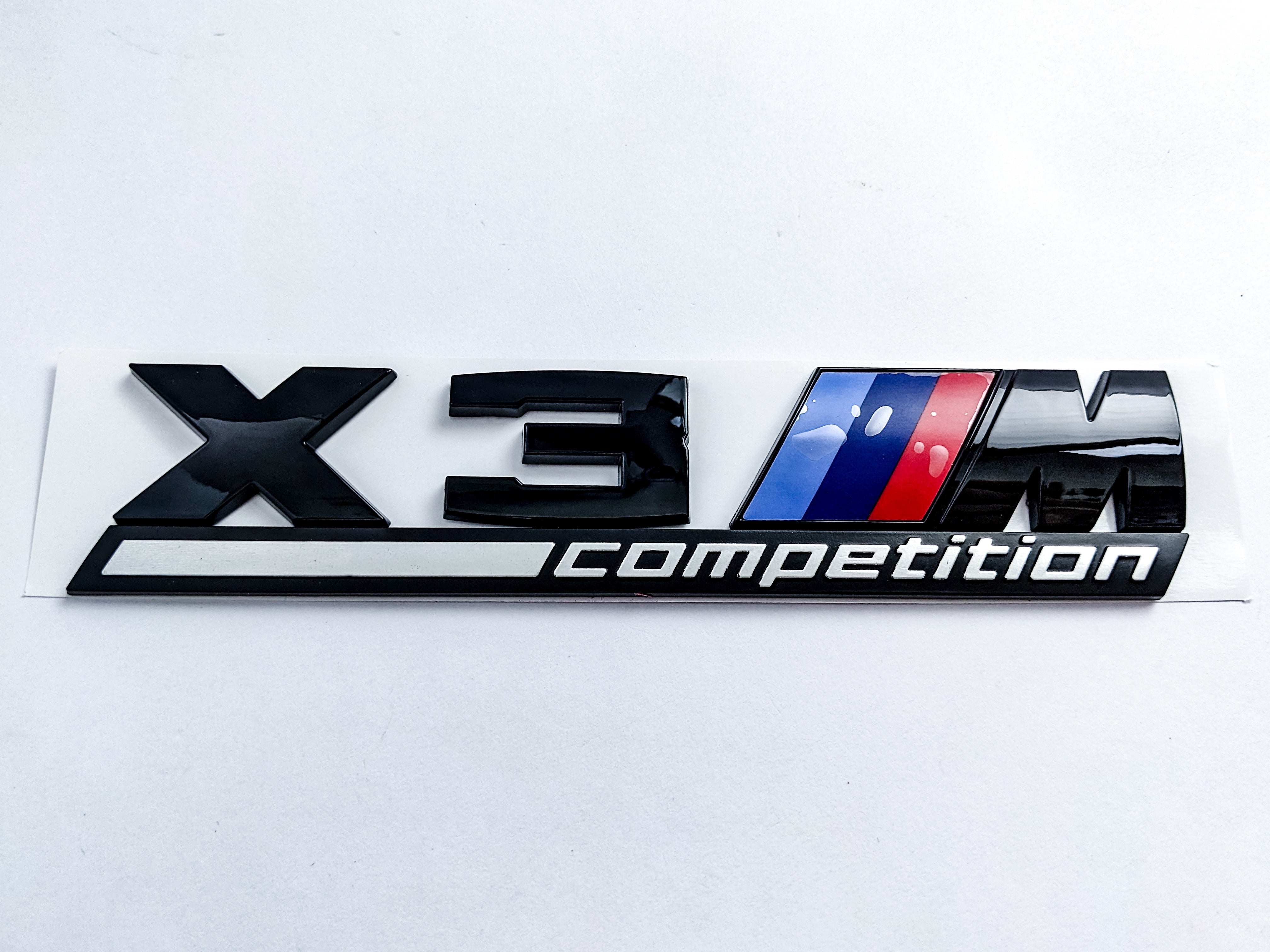 BMW X3 M Competition Tailgate Rear Black Emblem Badge Sticker 51148077609 Italiaspares