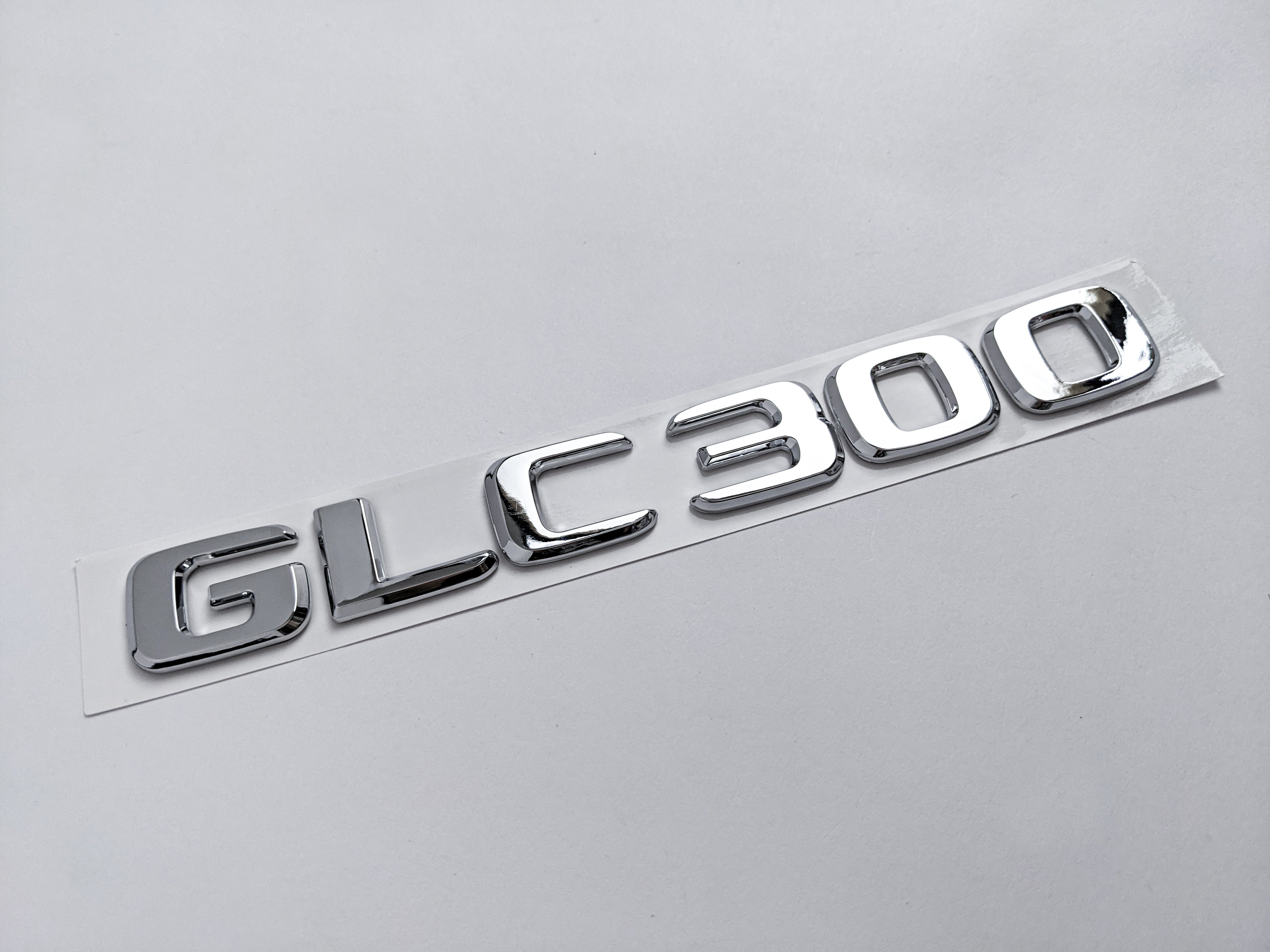 Mercedes-Benz Chrome Silver "GLC300" Rear Trunk Emblem Badge Logo Italiaspares