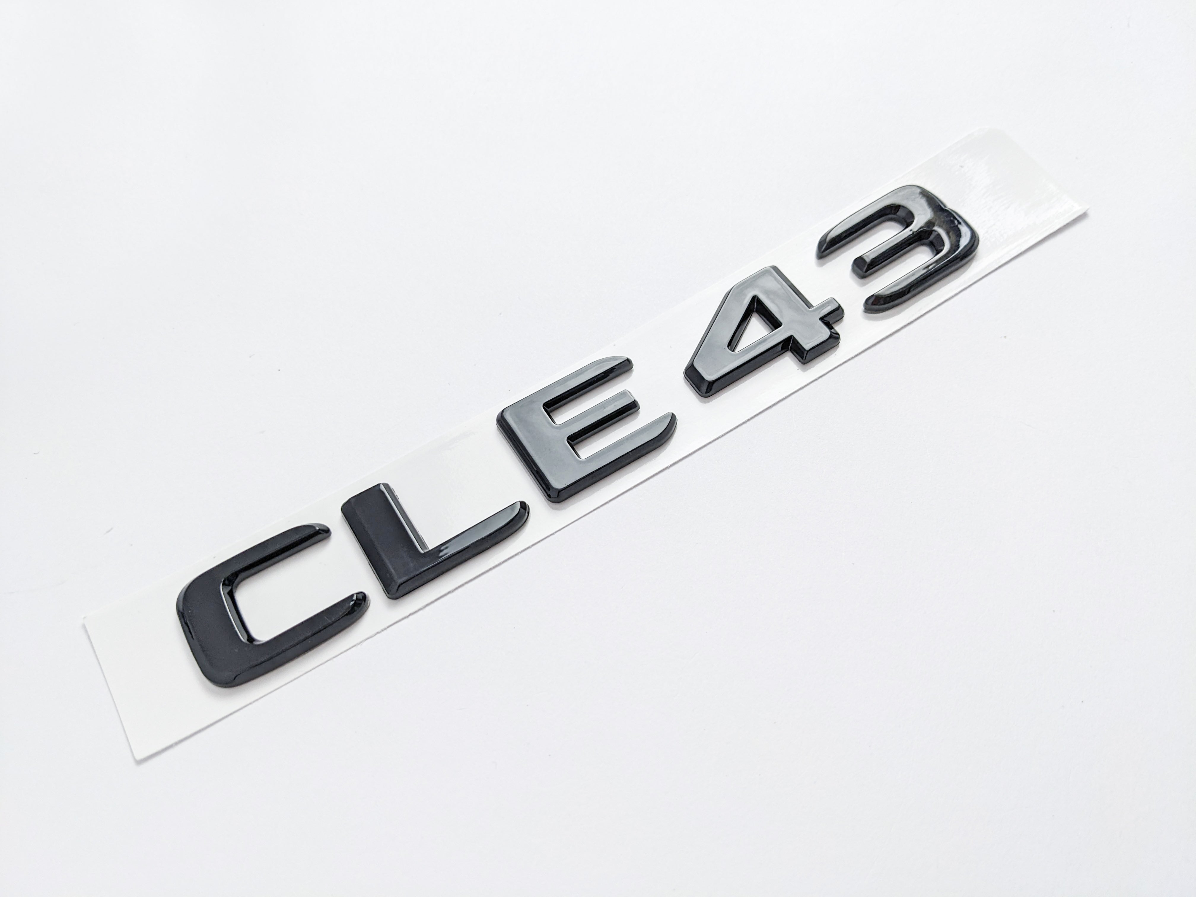 Mercedes-Benz Gloss Black "CLE43" Logo Trunk Emblem Badge Italiaspares