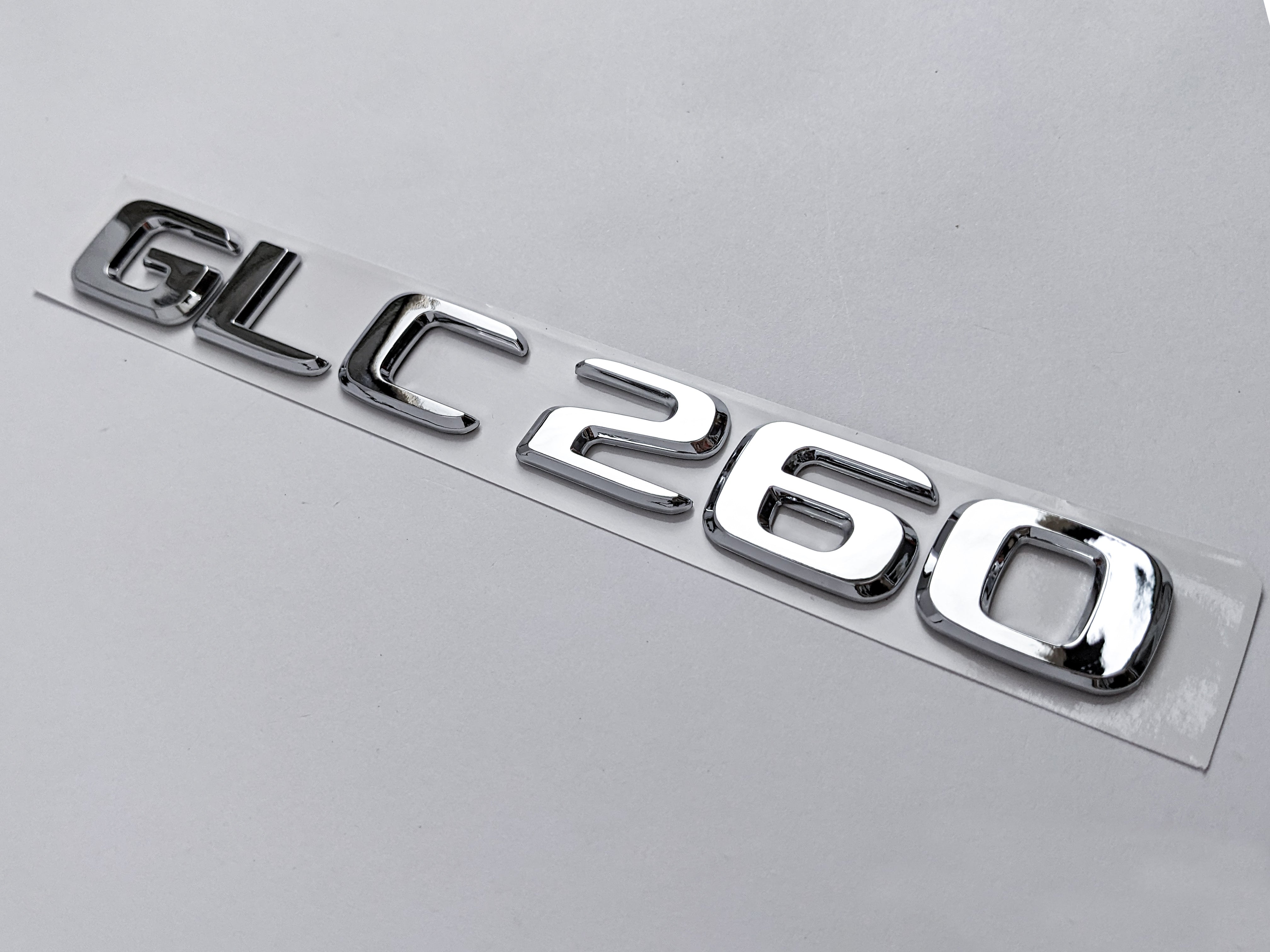 Mercedes Benz Chrome Silver "GLC260" Rear Trunk Nameplate Emblem Badge Italiaspares