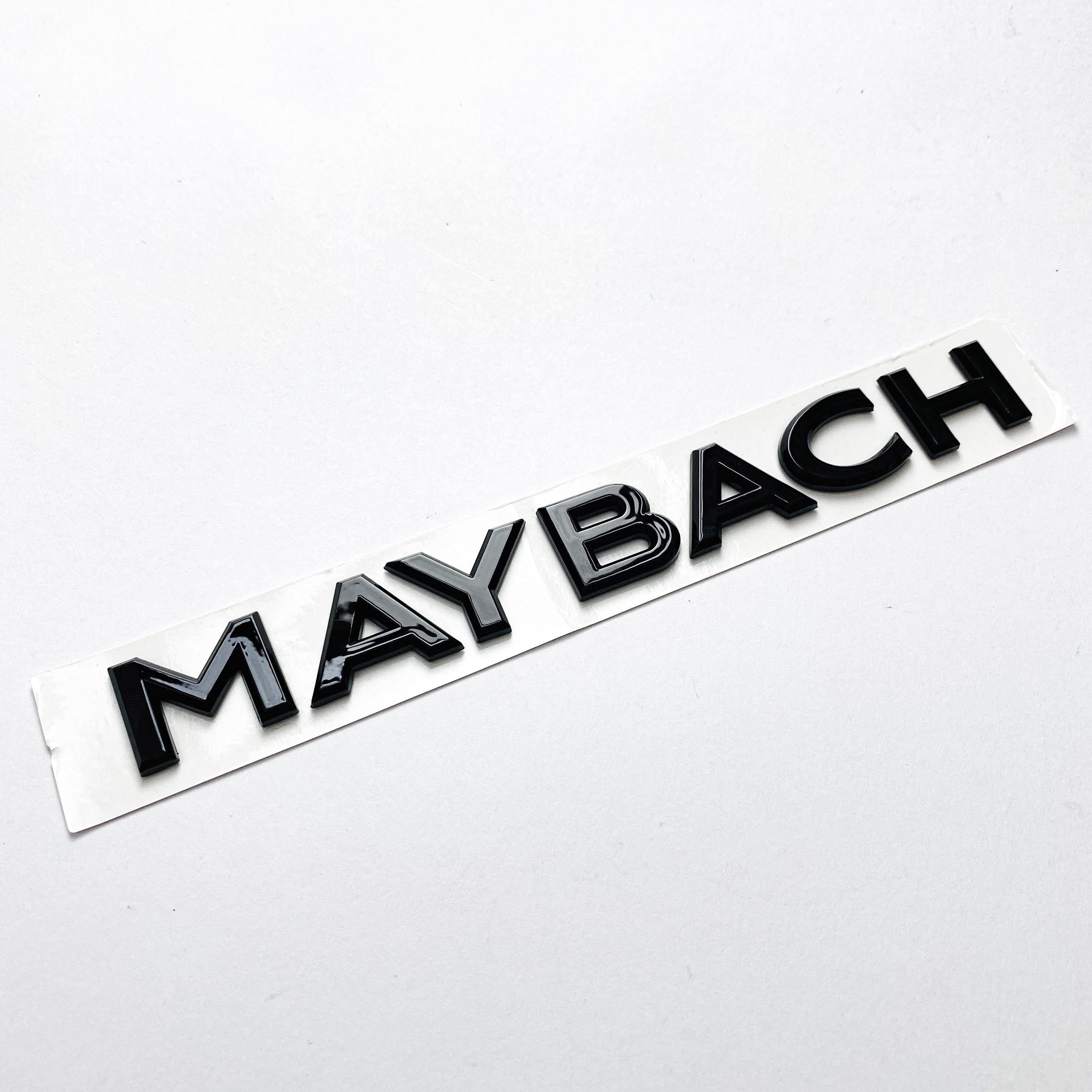 Mercedes Benz Gloss Black "MAYBACH" Rear Trunk Letters Badge Emblems Sticker Italiaspares