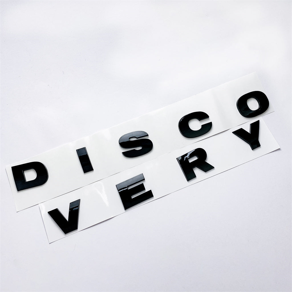 Land Rover "DISCOVERY" Gloss Black Boot Badge Emblem LR063646 Italiaspares