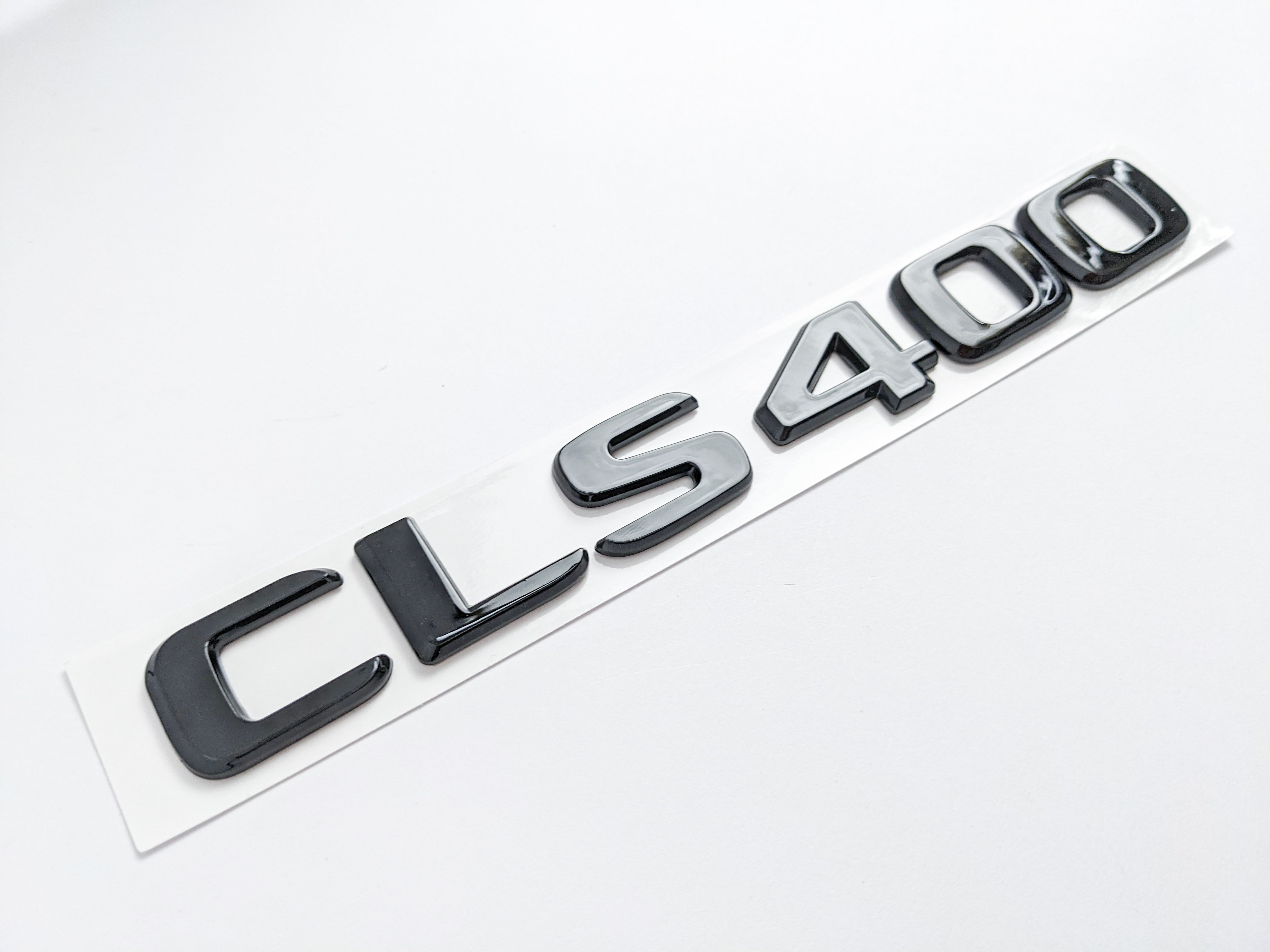 Mercedes Benz "GLS400" Gloss Black Rear Trunk Emblem Letter Badge Italiaspares