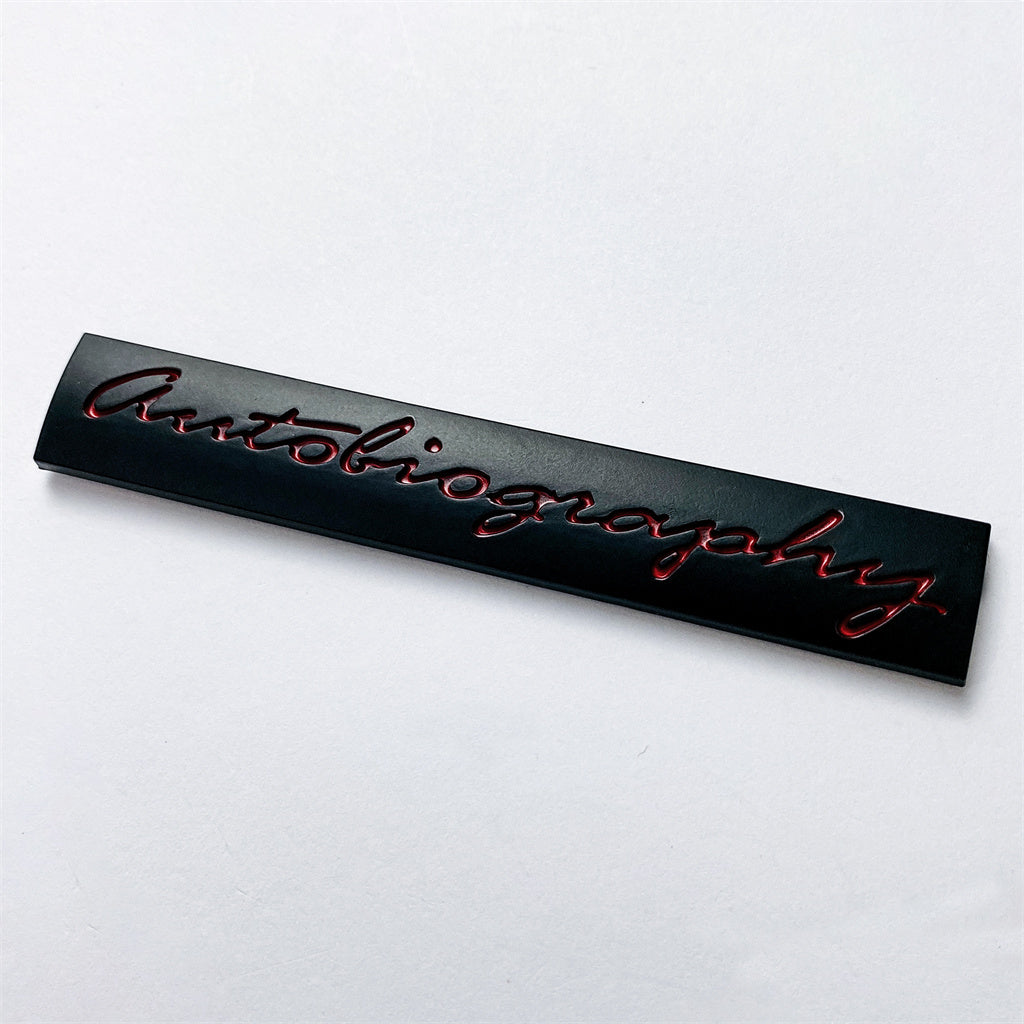 Land Rover Gloss Black Red "Autobiography" Car Sport Tailgate Logo Badge Emblem LR113646 Italiaspares