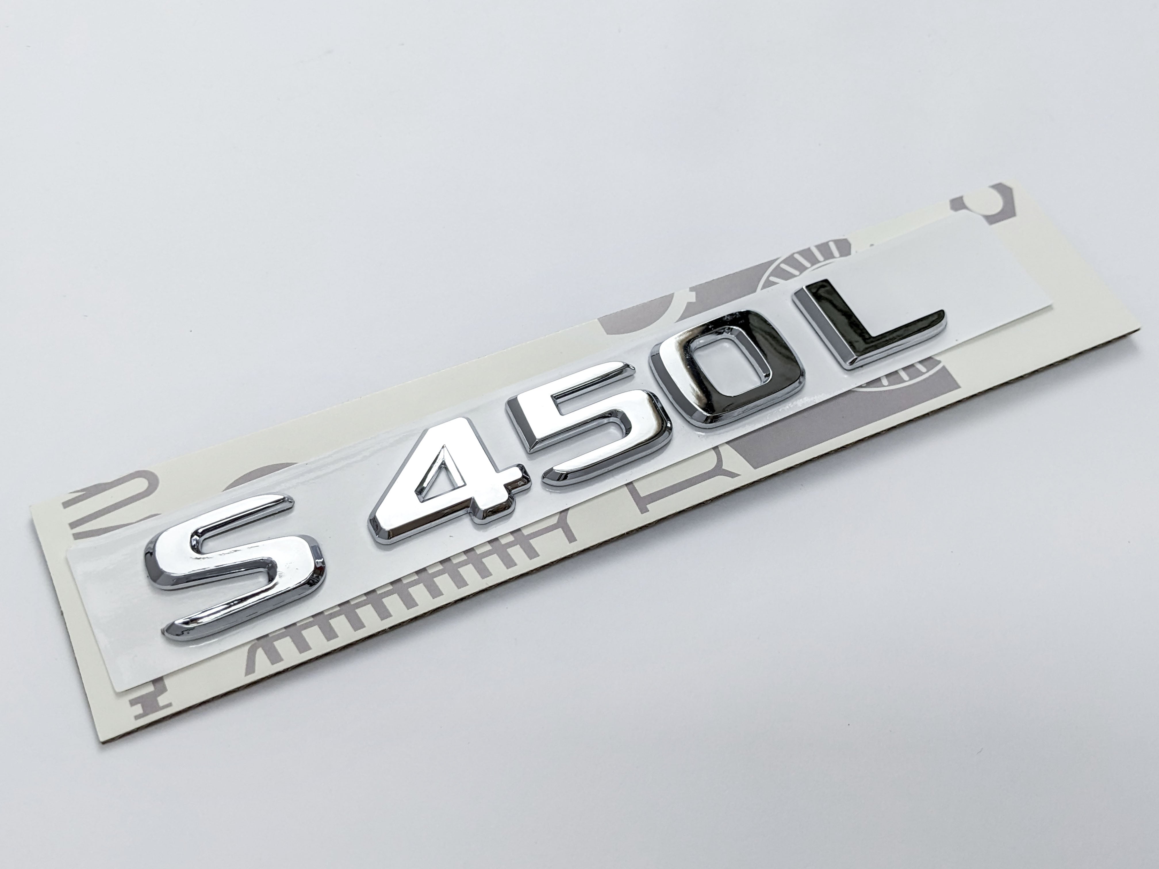 Mercedes-Benz Chrome Silver "S450L" Rear Trunk Emblem Badge Logo Italiaspares