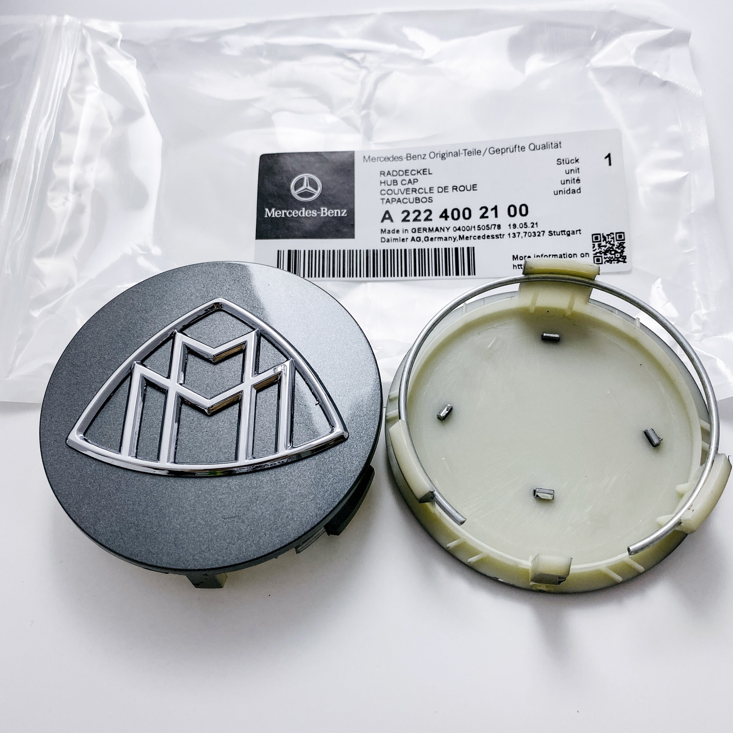 Mercedes Benz Maybach Wheel Center Hub Cap Cover Logo Emblem 4Pcs A2224002100 Italiaspares