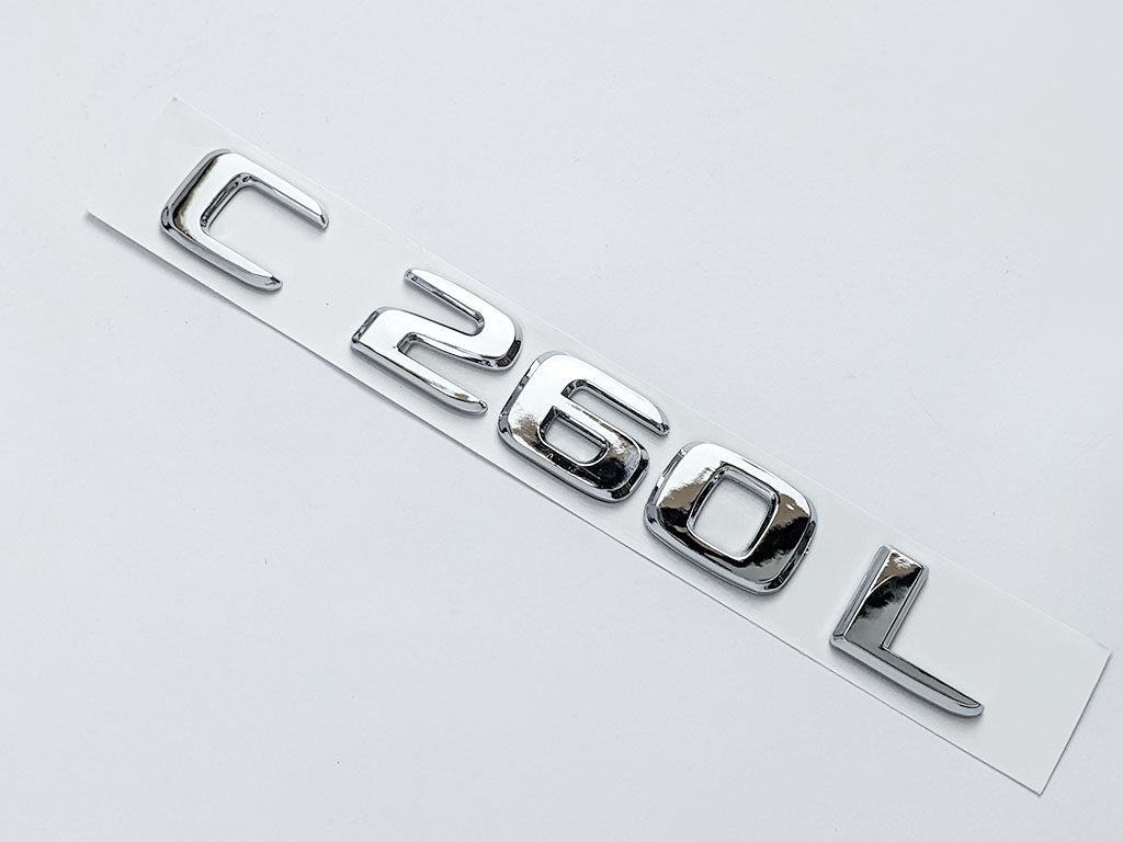 Chrome "C260L" Letter Emblem Trunk Logo Nameplate Badge For Mercedes Benz Factory