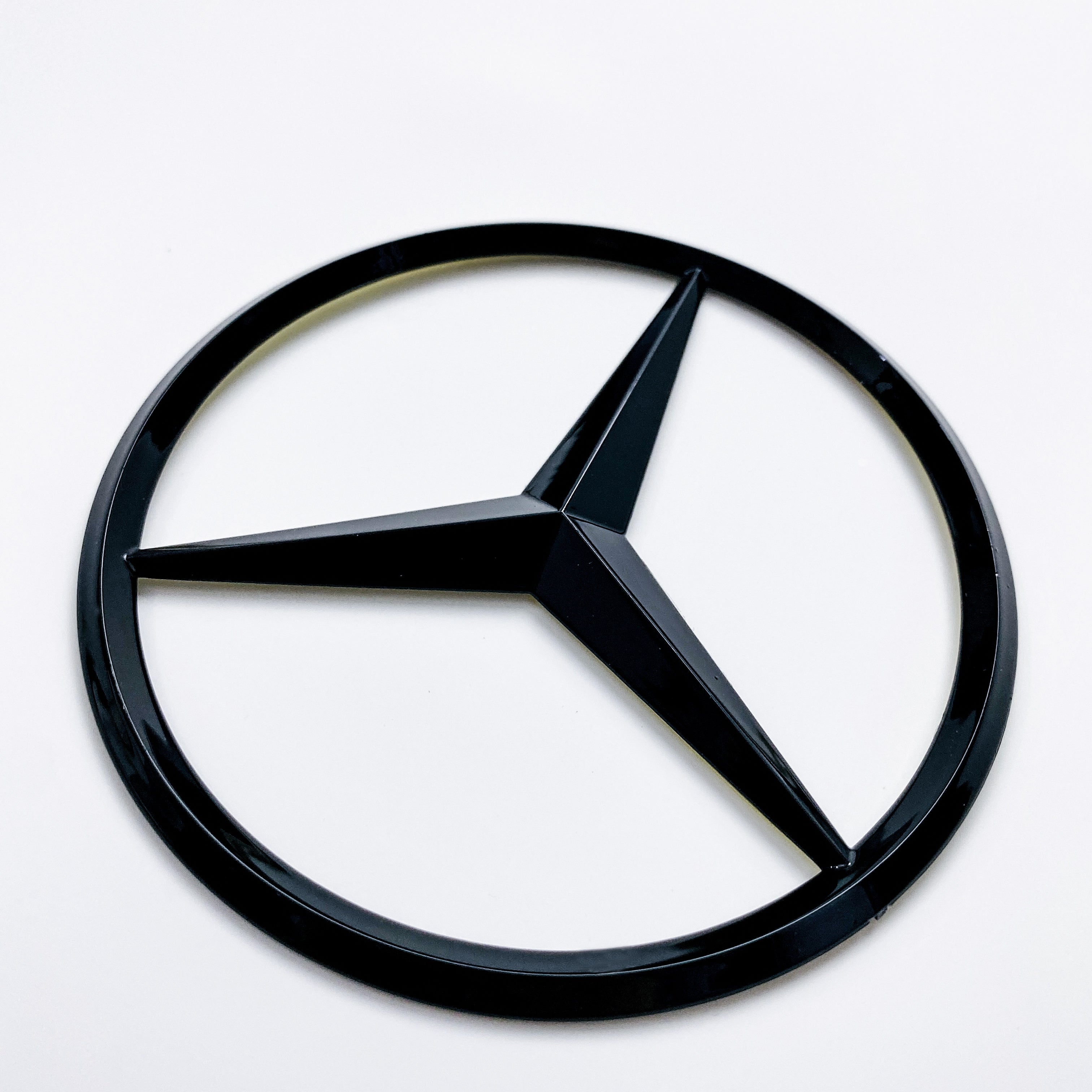 Mercedes Benz glossy Black Star Trunk Emblem Badge 90mm A1077580458 Italiaspares