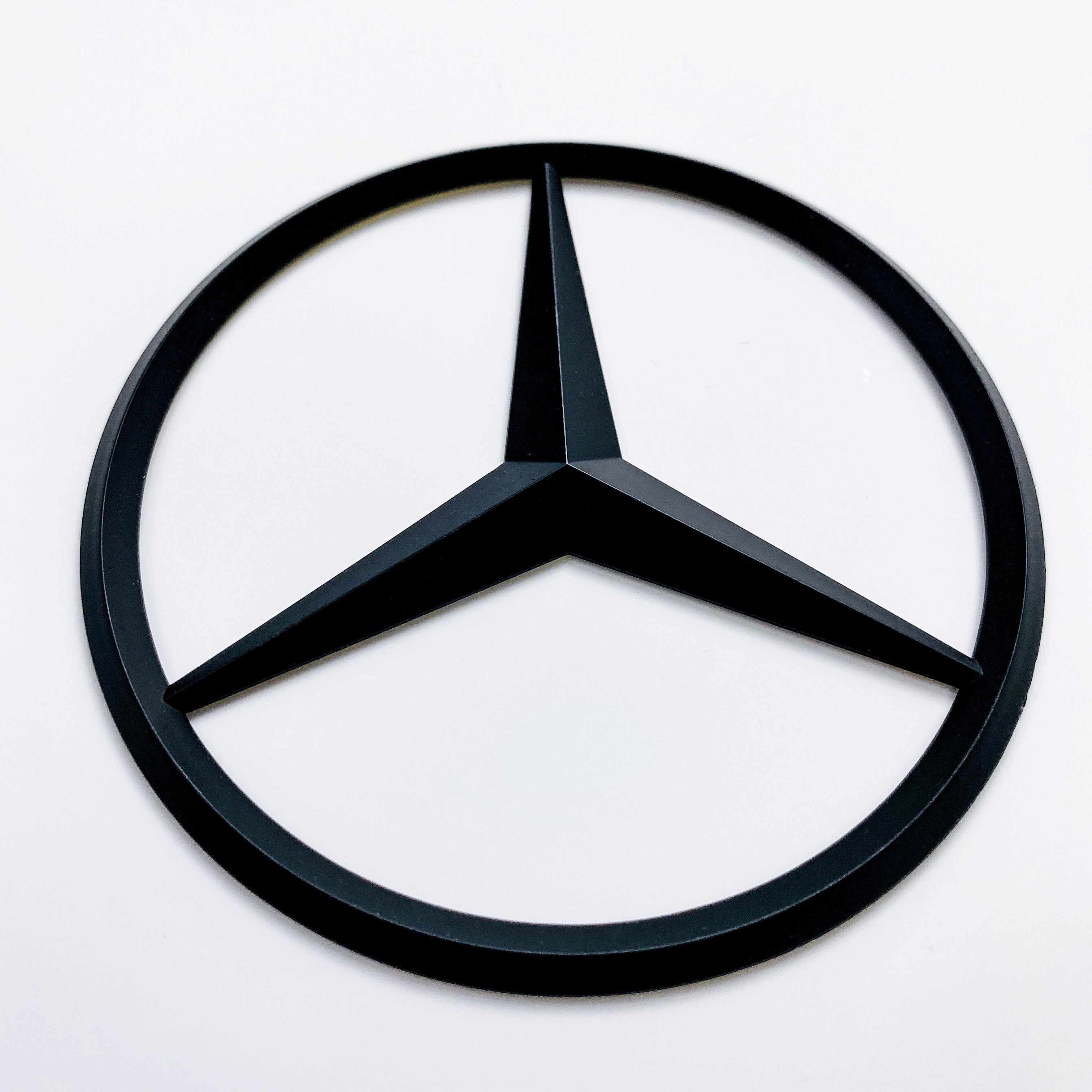 Mercedes Benz matte black Star Trunk Emblem Badge 90mm A1077580458 Italiaspares