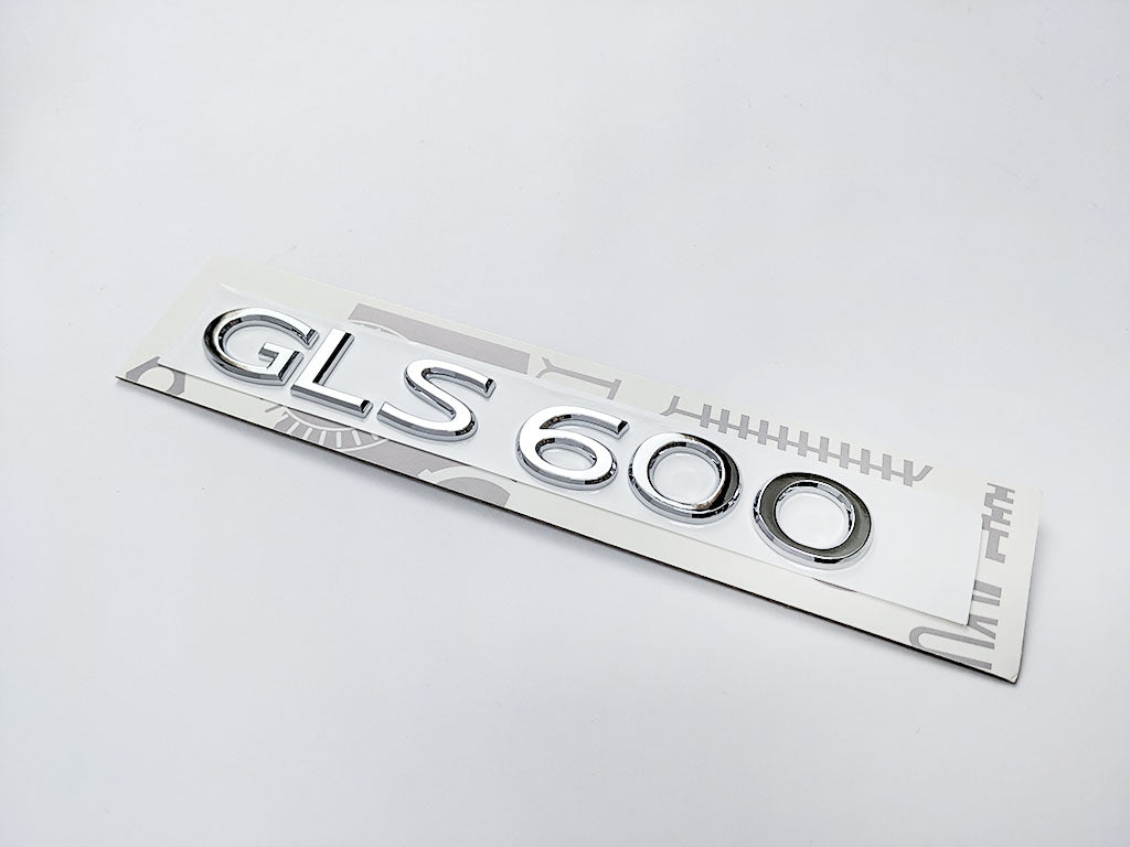 Mercedes Benz Chrome Silver "GLS600" Rear Trunk Emblem Nameplate Decal Letter Badge Italiaspares