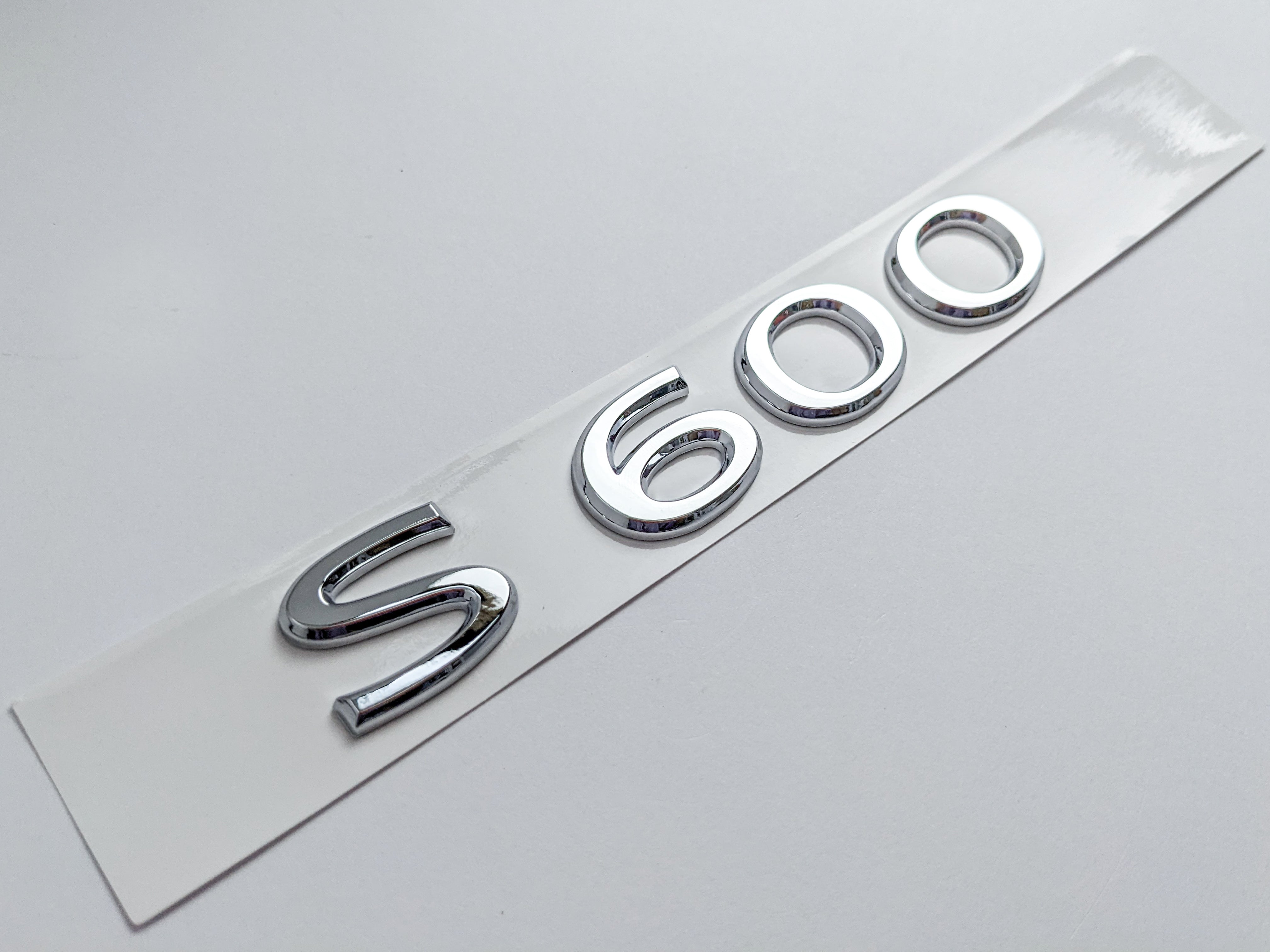 Mercedes-Benz Chrome Silver "S600" Rear Trunk Emblem Badge Logo Italiaspares