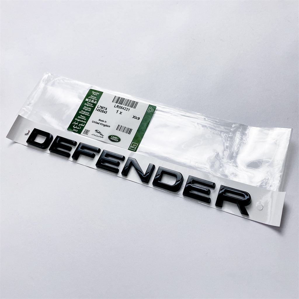 Land Rover "DEFENDER" Rear Door Liftgate Letter Nameplate Emblem Badge LR084221 Italiaspares