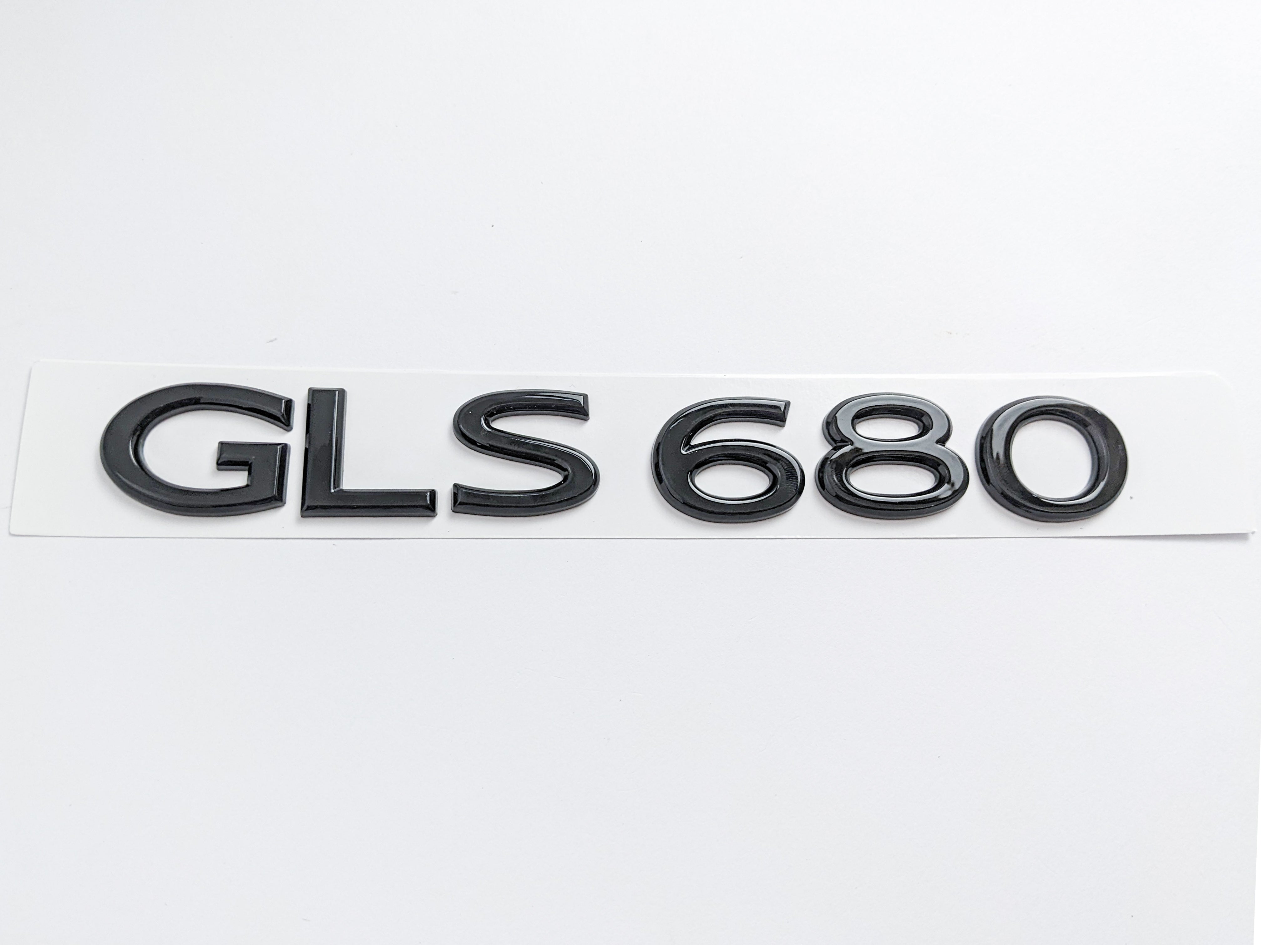 Mercedes Benz Gross Black "GLS680" Rear Trunk Emblem Decal Logo Badge Italiaspares