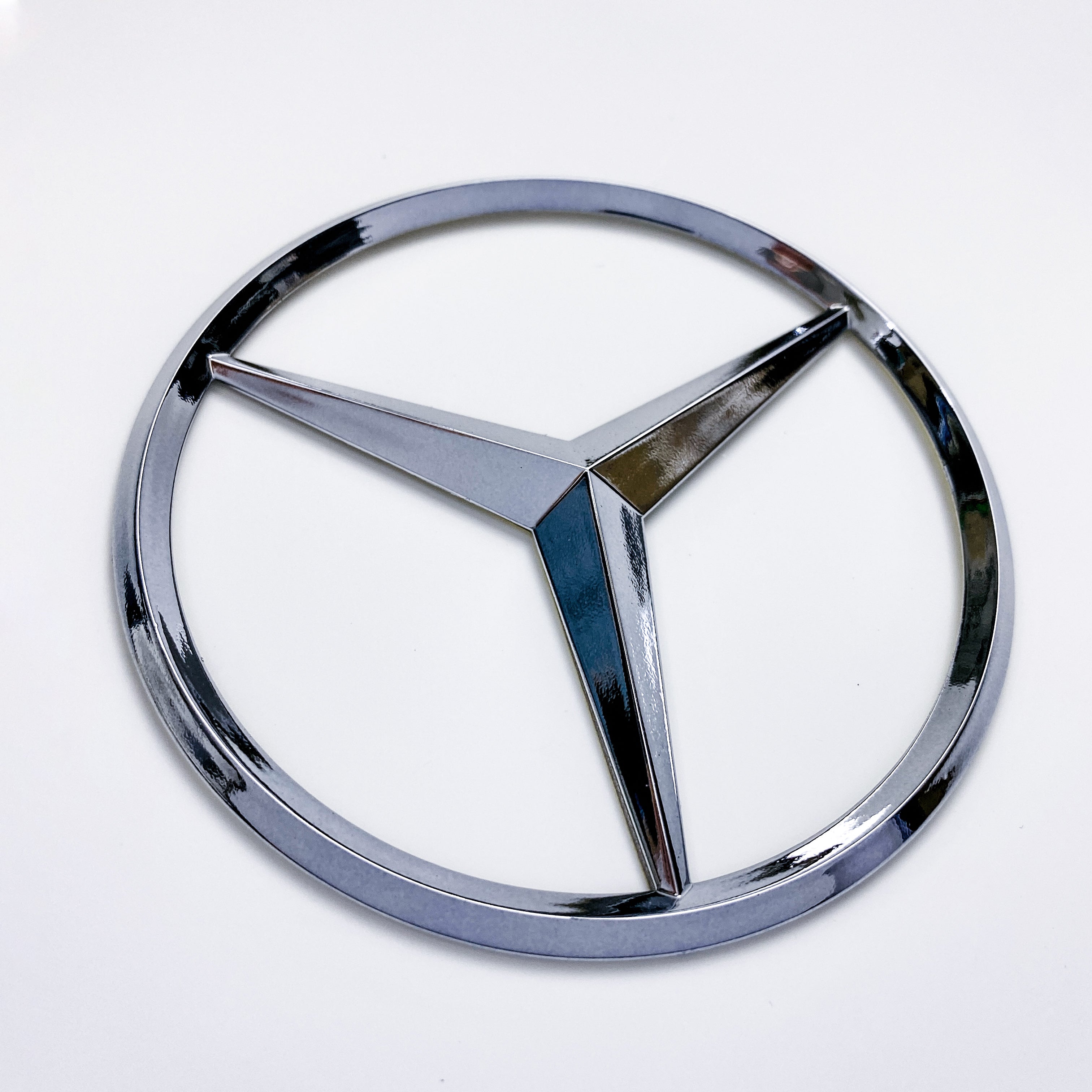 Mercedes Benz Chrome Silver Star Trunk Emblem Badge 90mm A107758045 Italiaspares