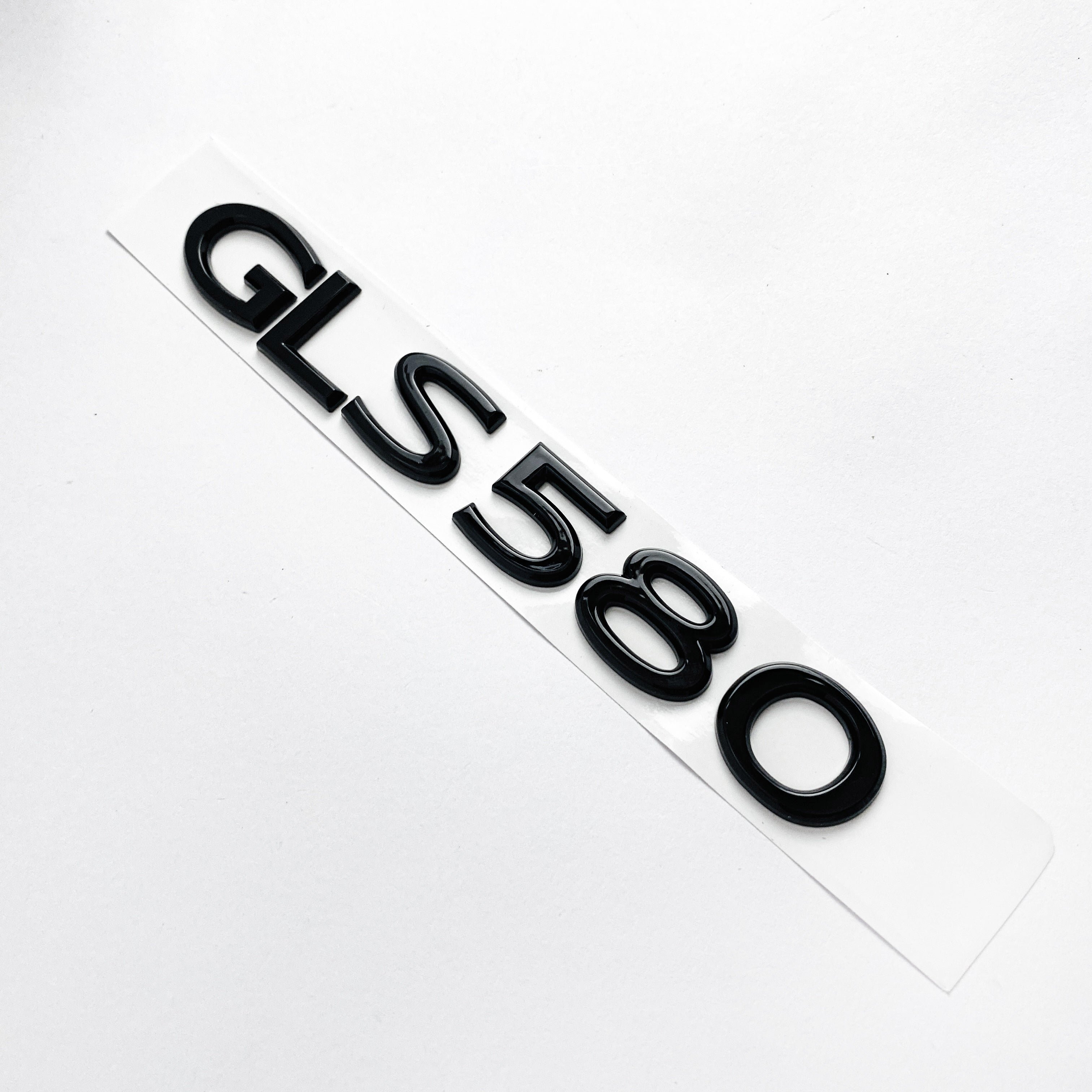 Mercedes Benz Gloss Black "GLS580" Rear Trunk Letter Emblem Badge Italiaspares