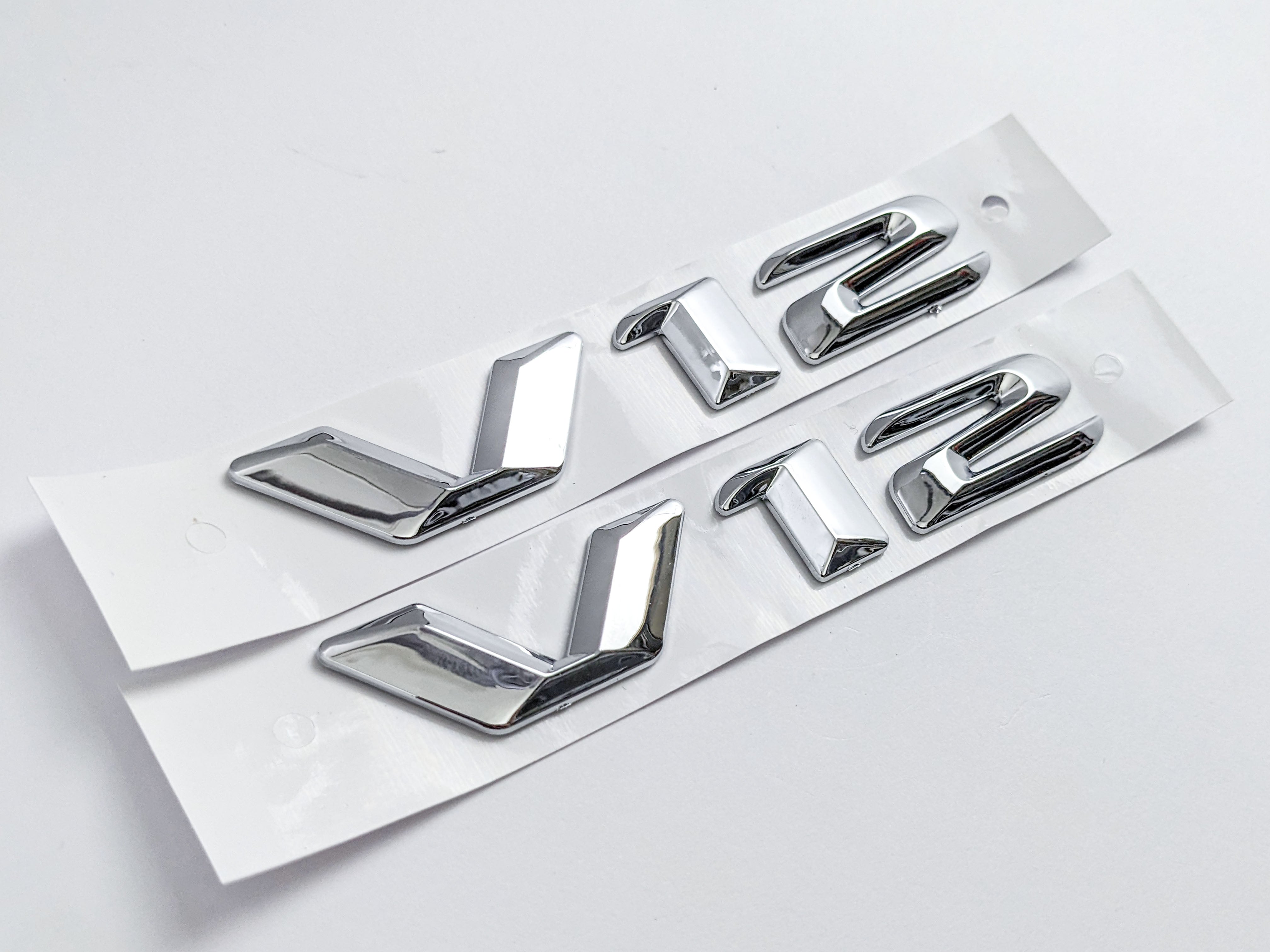 Mercedes Benz V12 AMG Emblem Fender Side Badge Chrome Nameplate Italiaspares