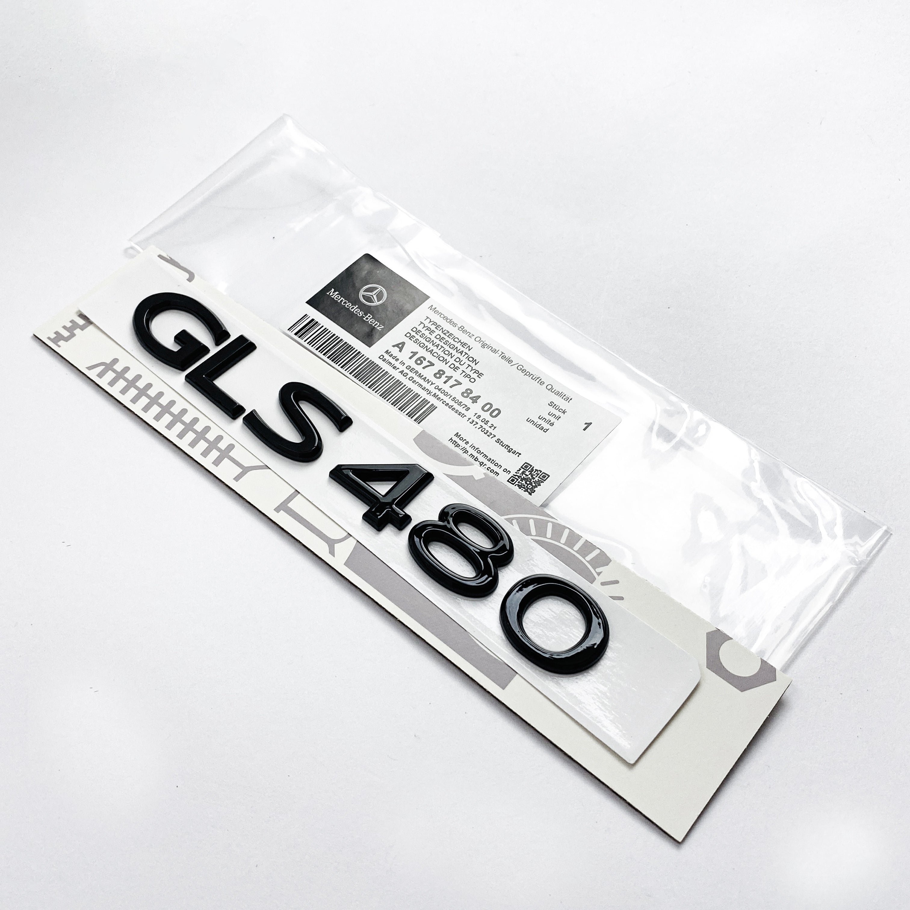 Mercedes-Benz Gloss Black "GLS63" Logo Trunk Emblem Badge Italiaspares