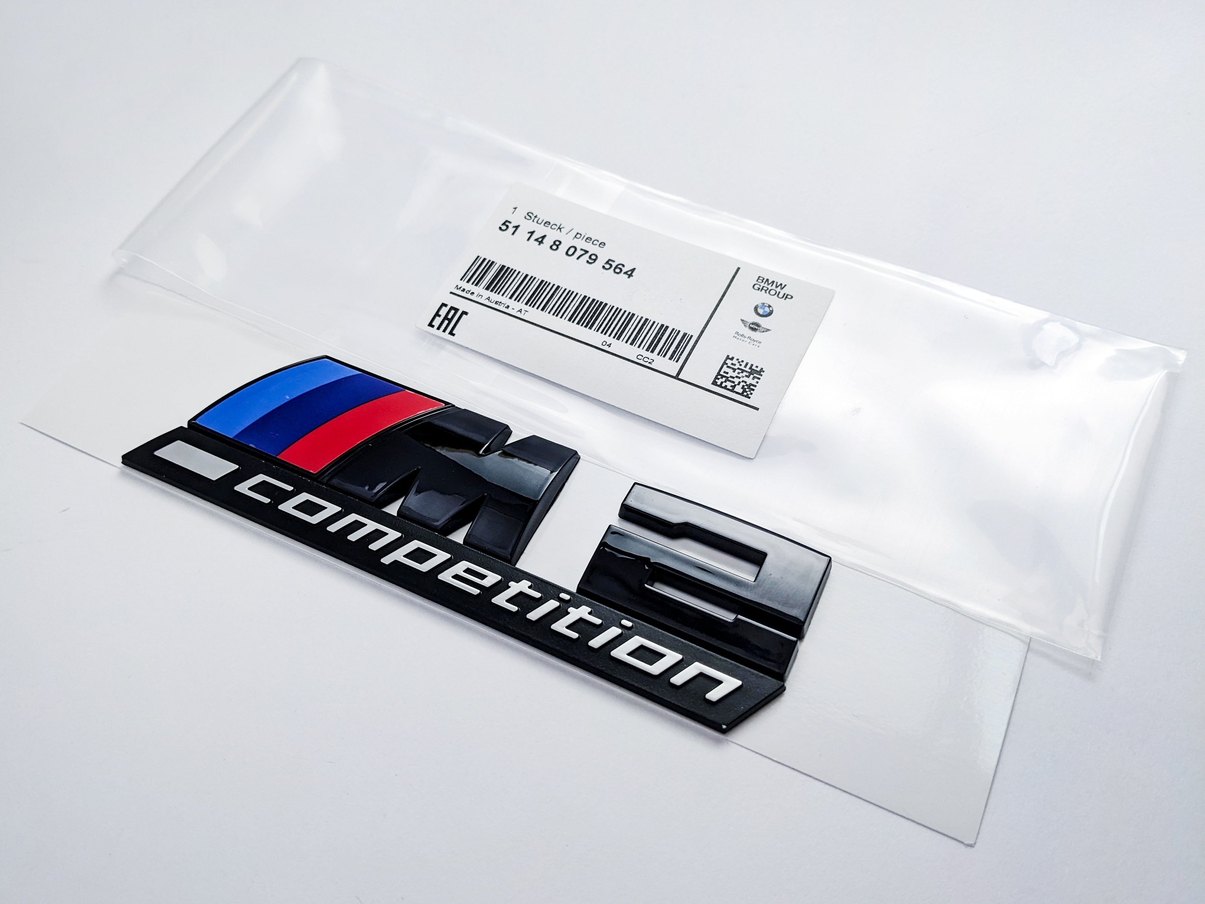 BMW 2 Series Emblem M2 COMPETITION Number Letters Rear Trunk Badge Sticker 51148079564 Italiaspares