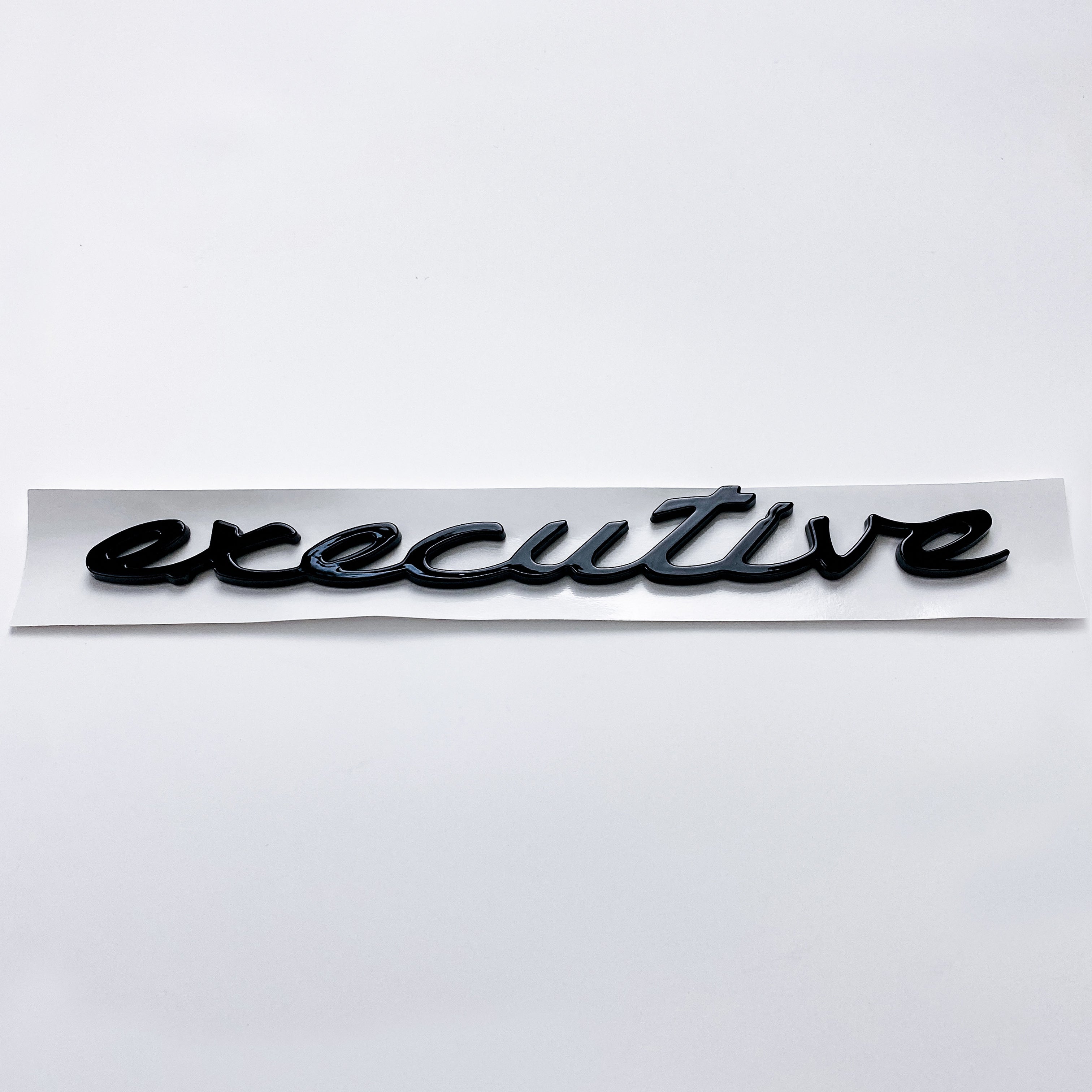 Porsche "Executive" Side Fender badge emblem Decal Badge Gloss Black 97055927500 Italiaspares